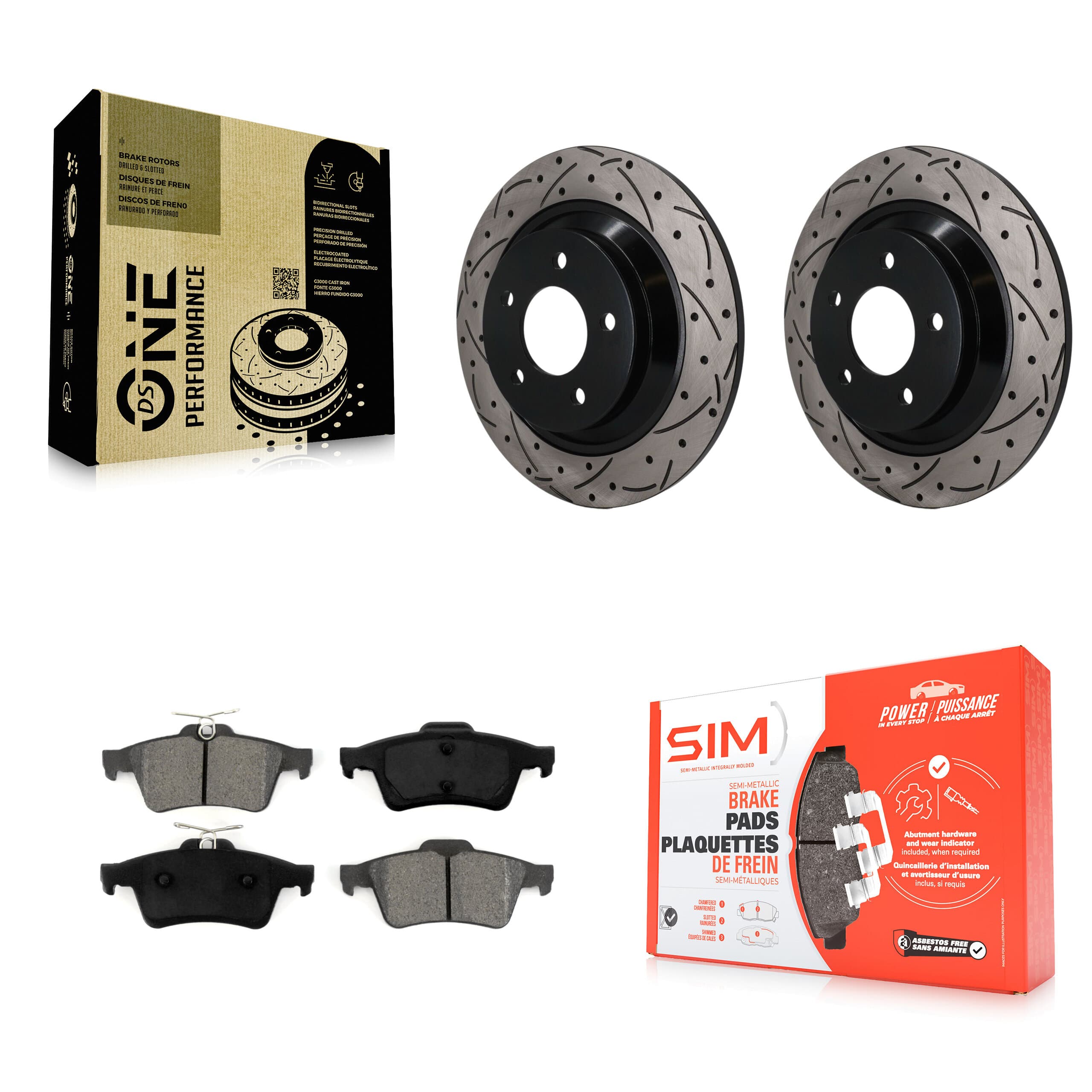 Transit Auto - KDS-101666 - Rear Disc Brake Kits image 1