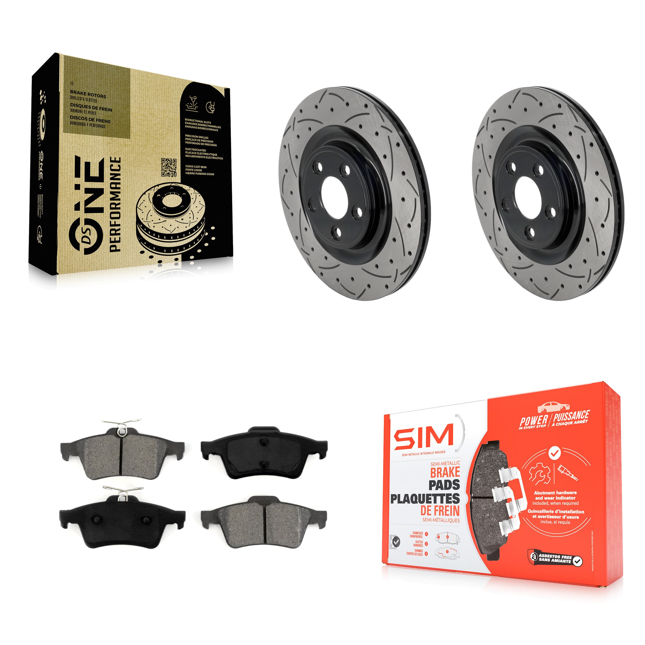 Transit Auto - KDS-101676 - Rear Disc Brake Kits image 1