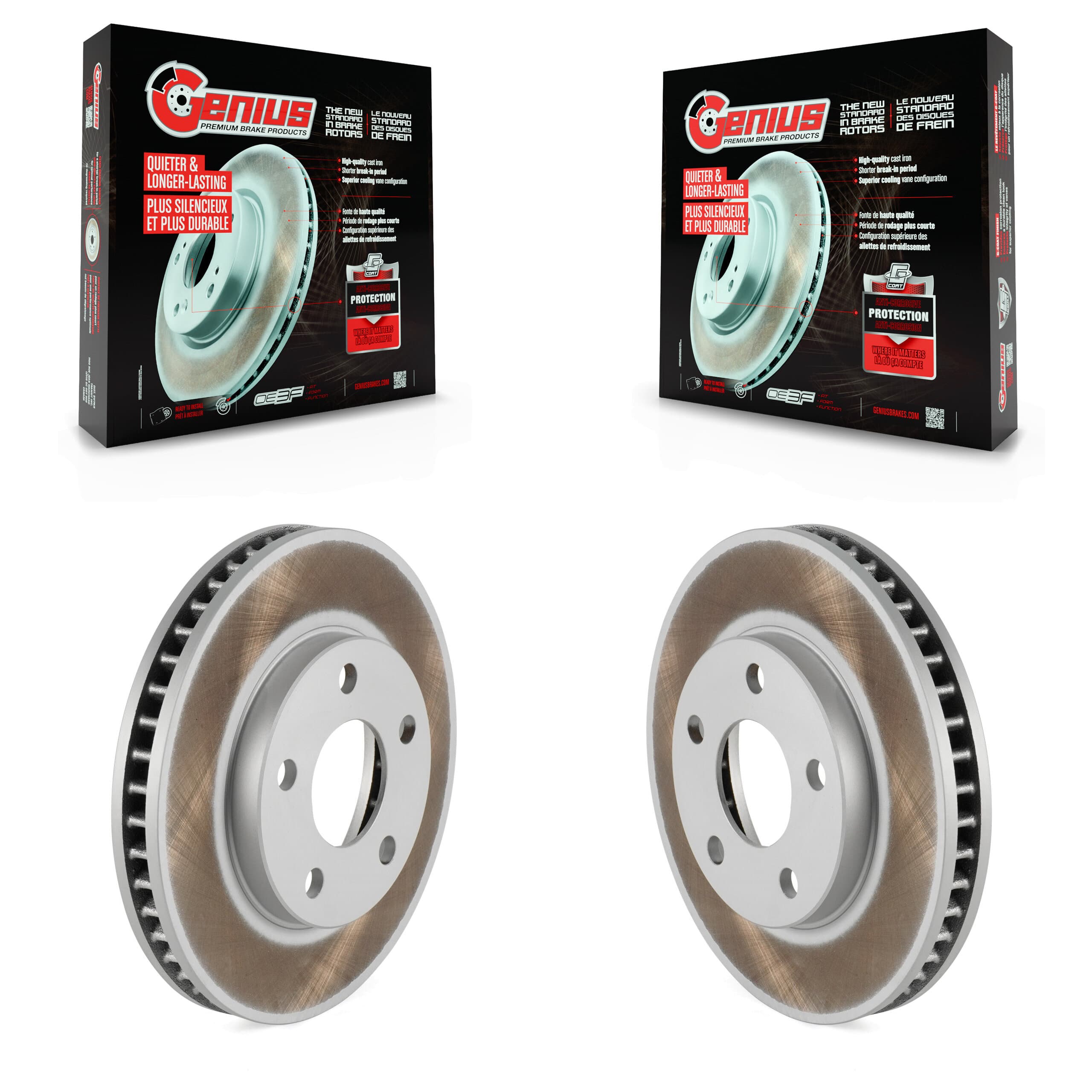 Genius - KG-100013 - Front Disc Brake Rotor Kits image 1