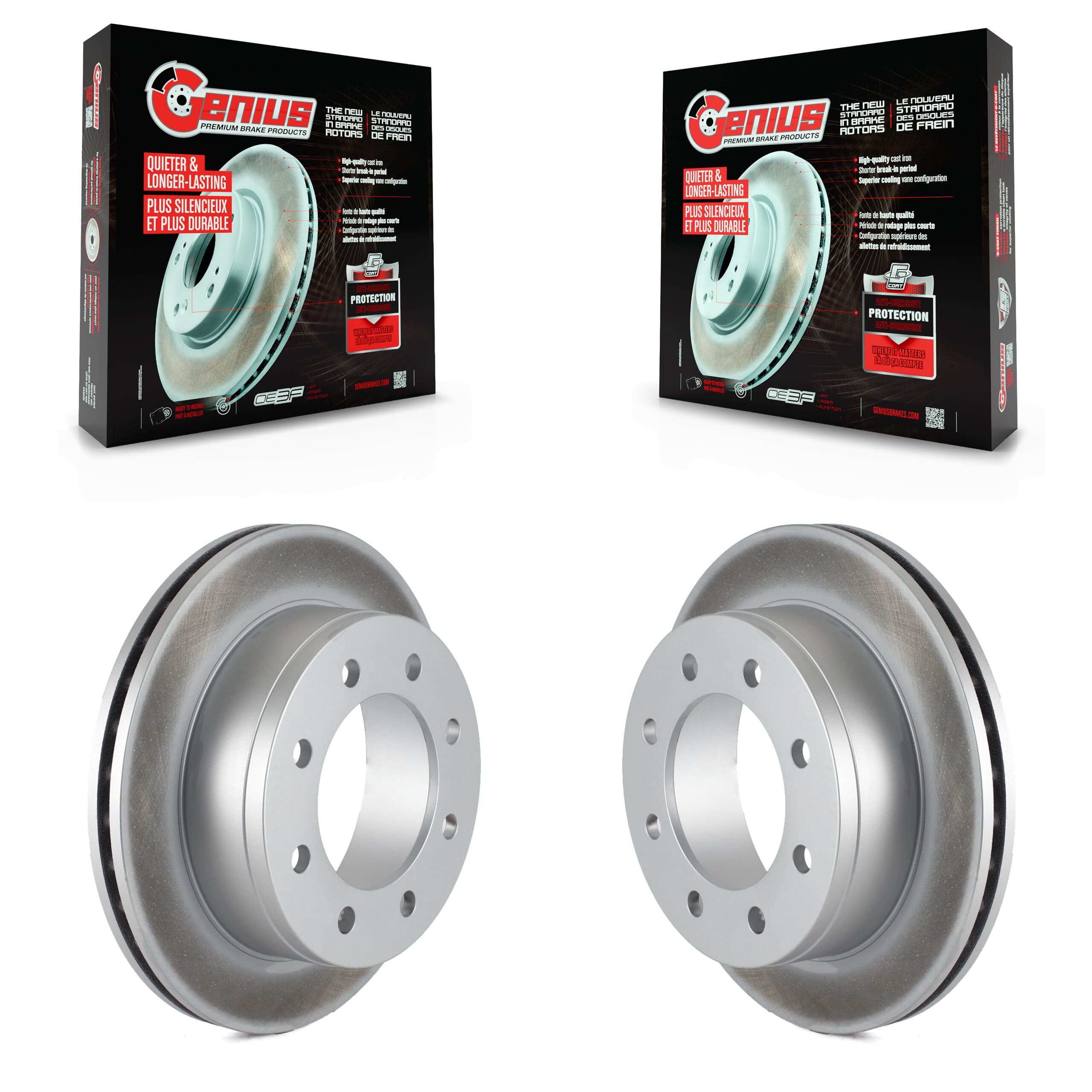 Genius - KG-100383 - Rear Disc Brake Rotor Kits image 1