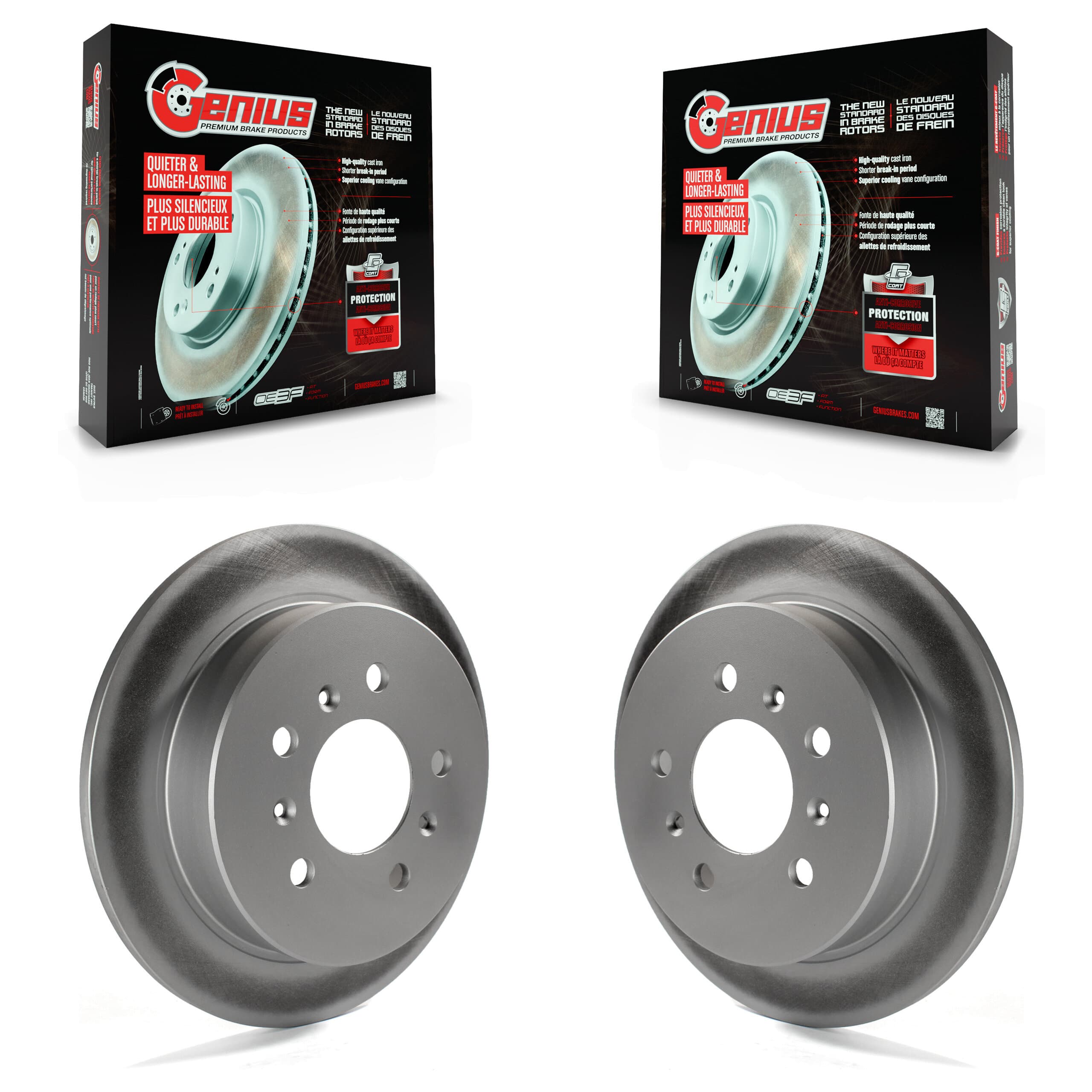 Genius - KG-100400 - Rear Disc Brake Rotor Kits image 1