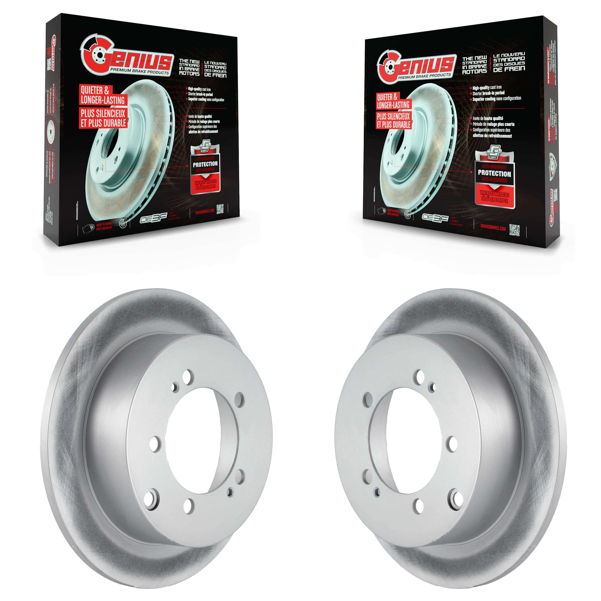 Genius - KG-100463 - Rear Disc Brake Rotor Kits image 1