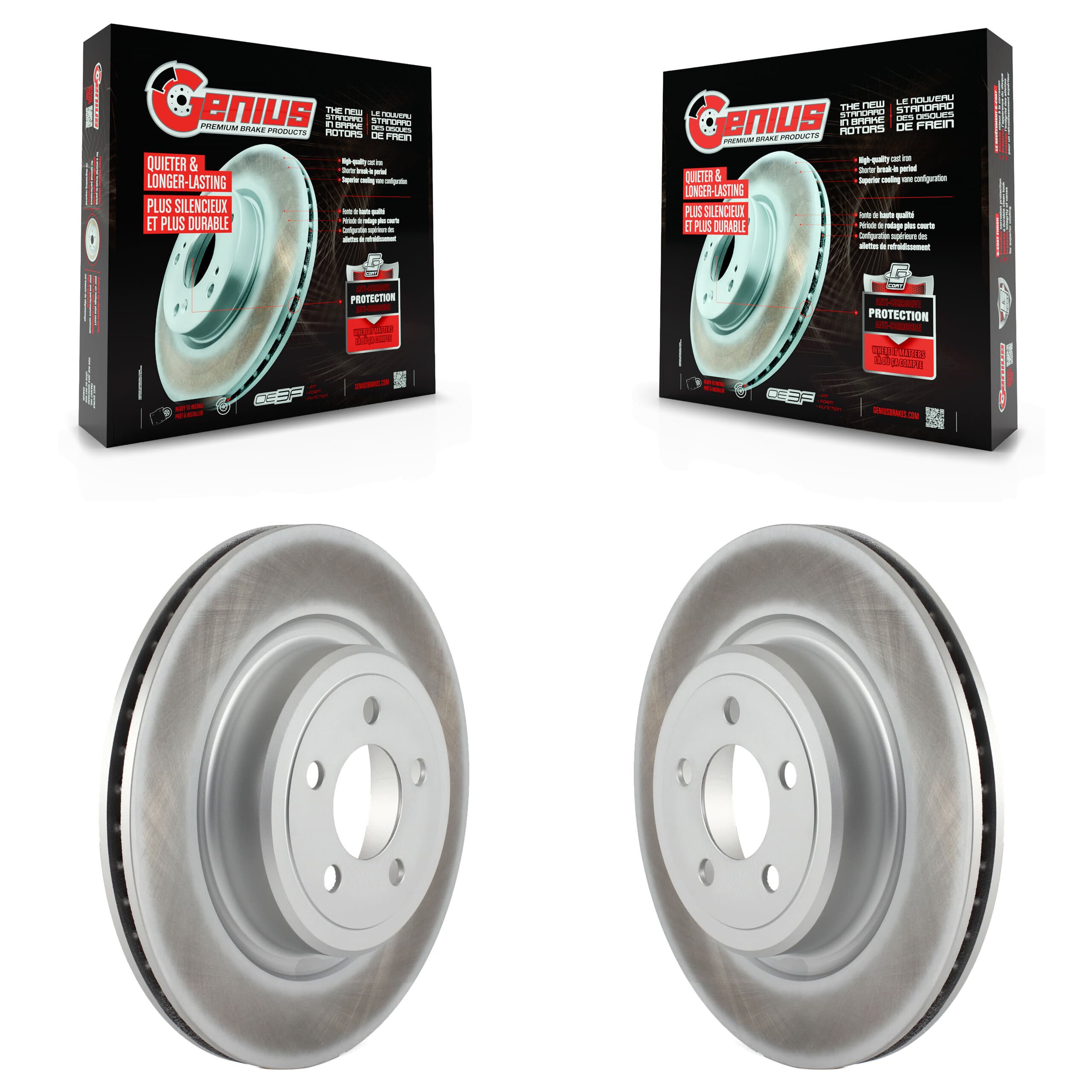 Genius - KG-100475 - Rear Disc Brake Rotor Kits image 1