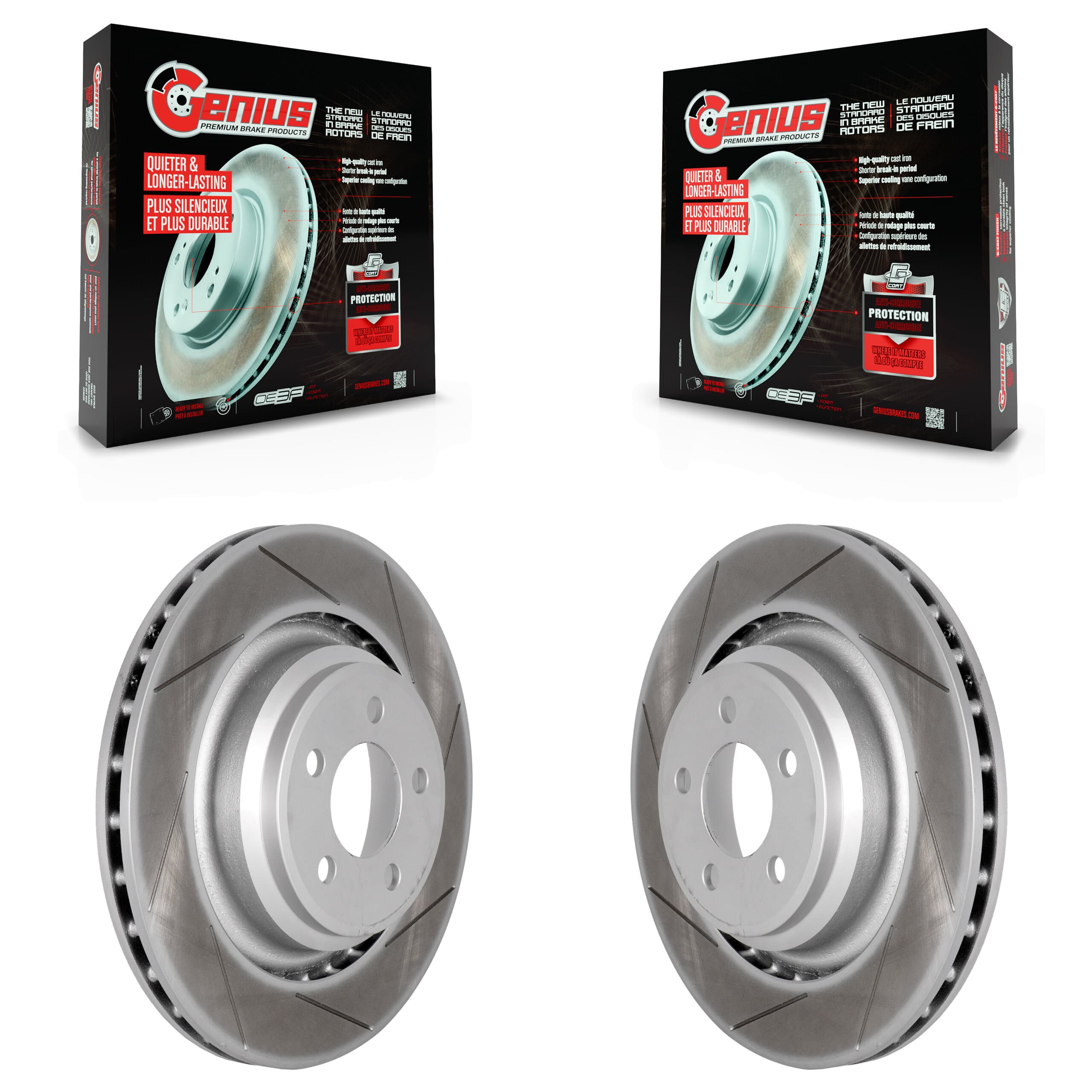Genius - KG-100483 - Rear Disc Brake Rotor Kits image 1