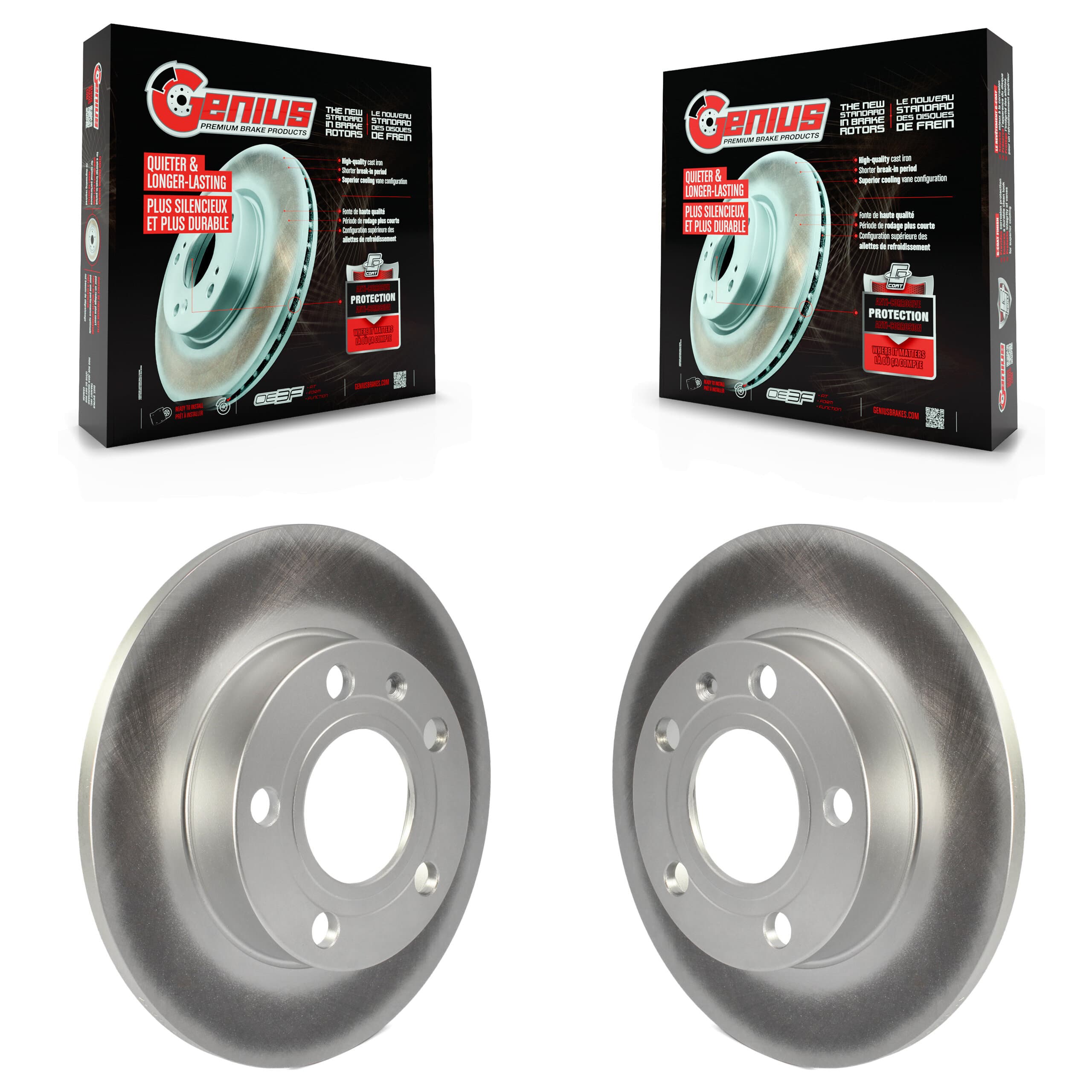 Genius - KG-100498 - Rear Disc Brake Rotor Kits image 1