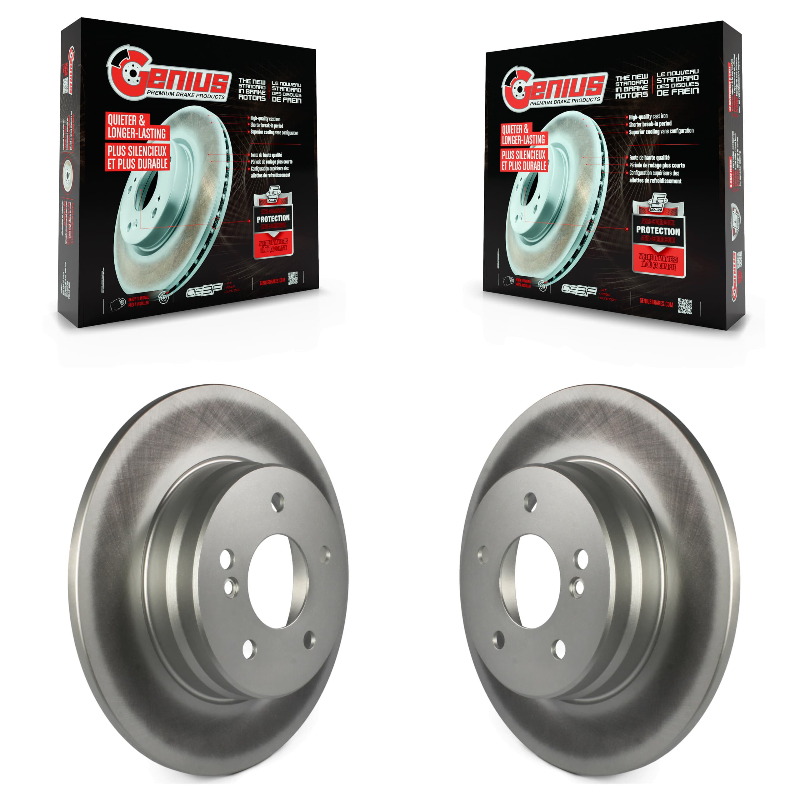 Genius - KG-100505 - Rear Disc Brake Rotor Kits image 1