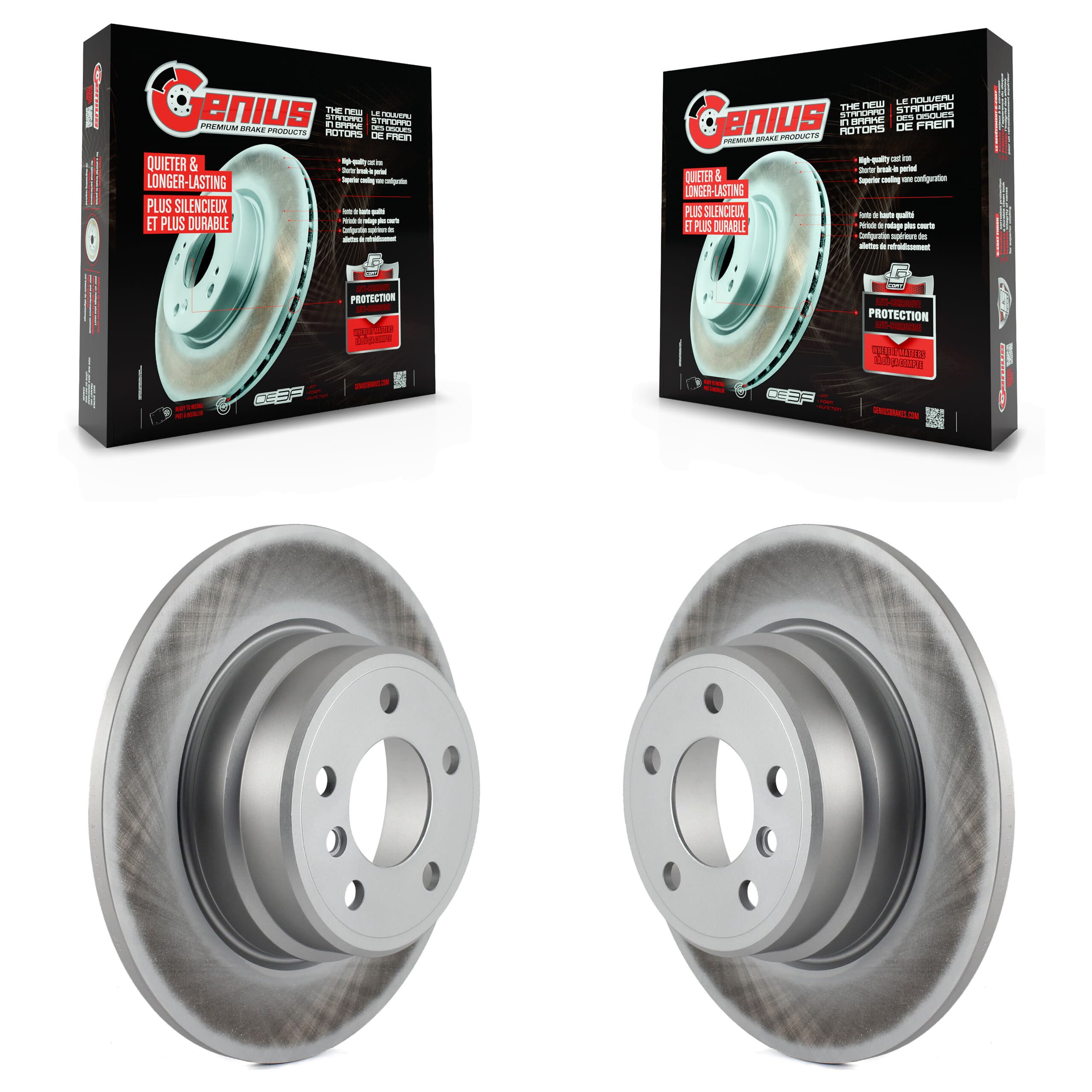 Genius - KG-100513 - Rear Disc Brake Rotor Kits image 1