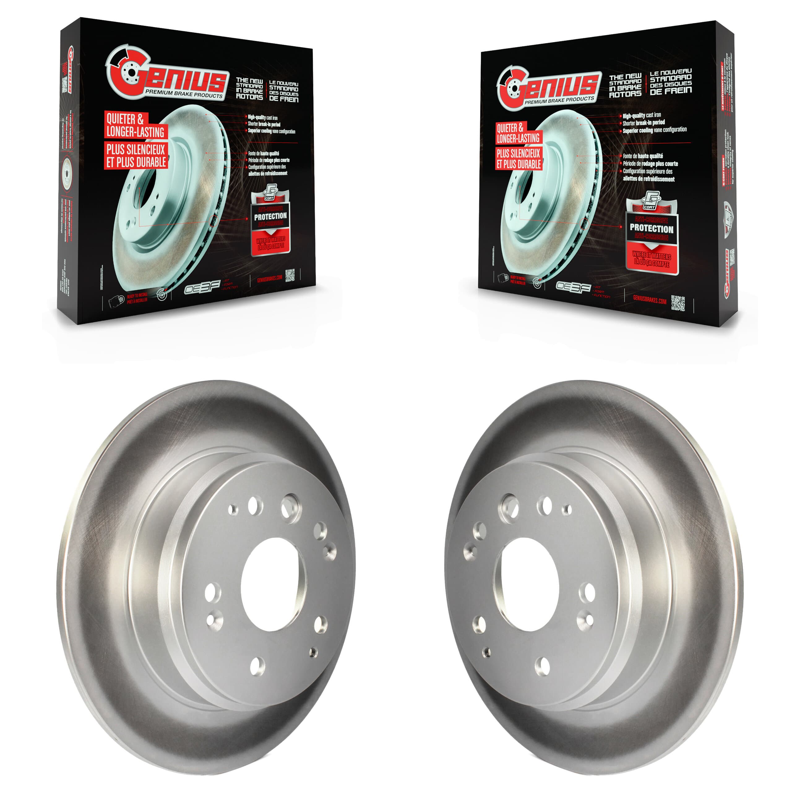 Genius - KG-100529 - Rear Disc Brake Rotor Kits image 1