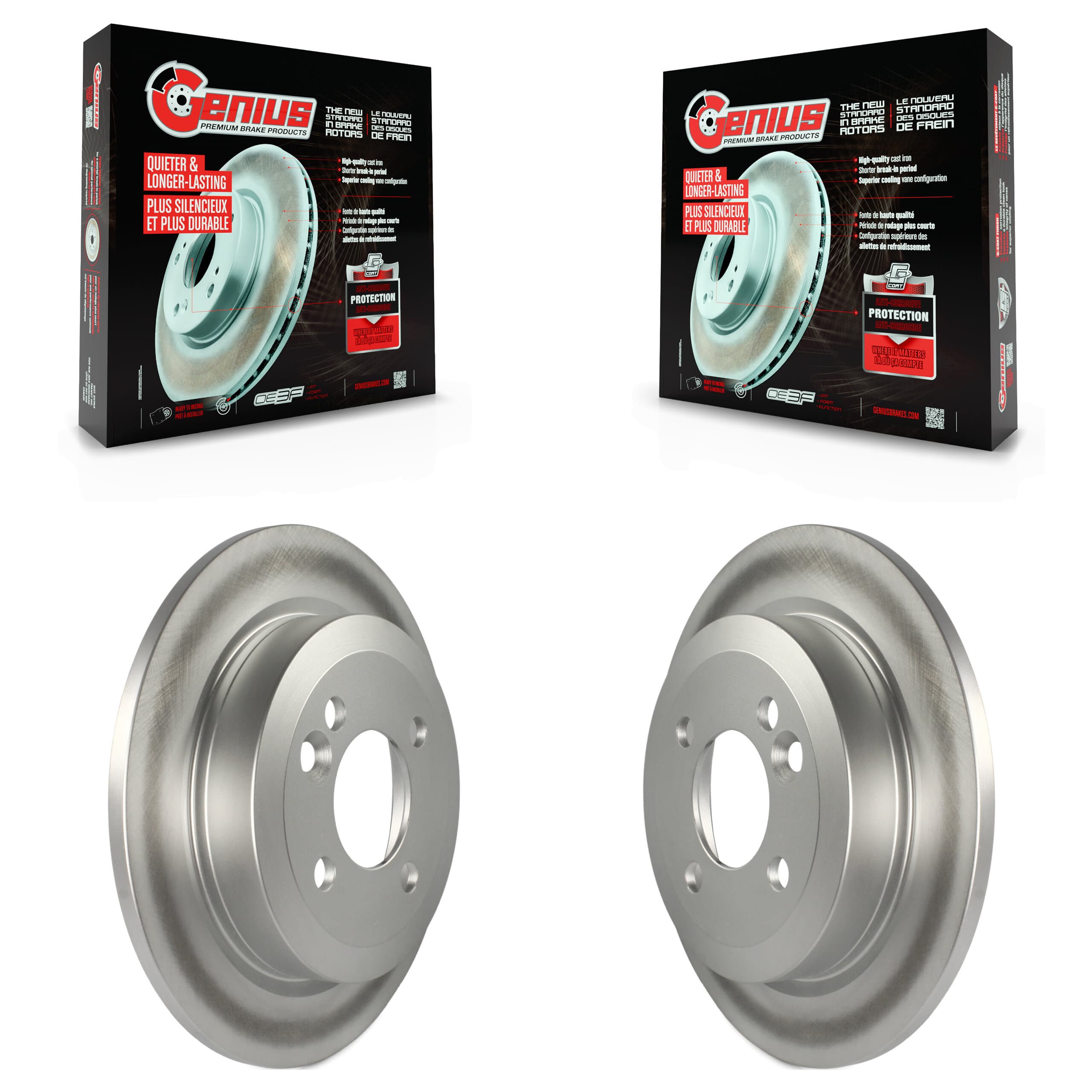 Genius - KG-100530 - Rear Disc Brake Rotor Kits image 1