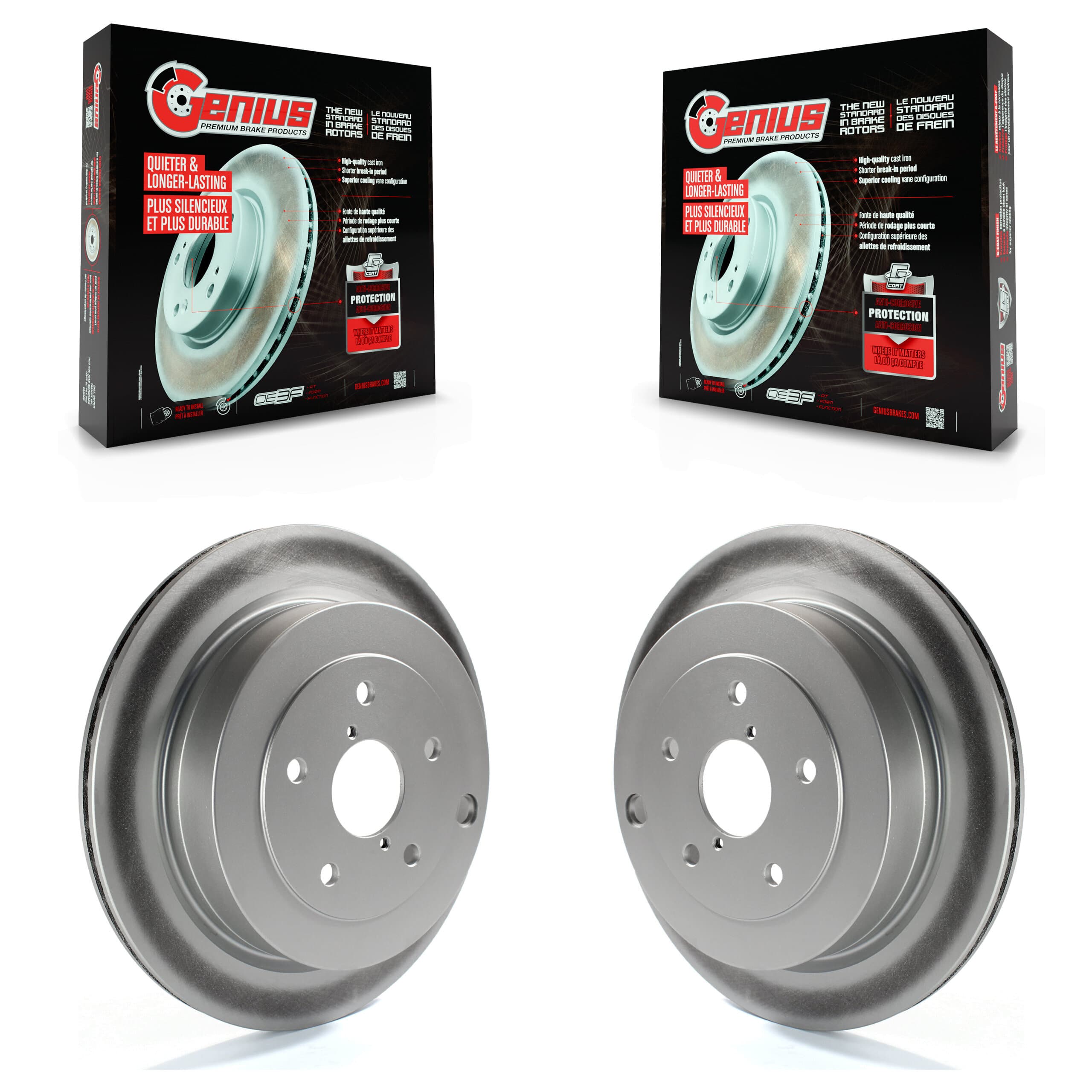 Genius - KG-100559 - Rear Disc Brake Rotor Kits image 1