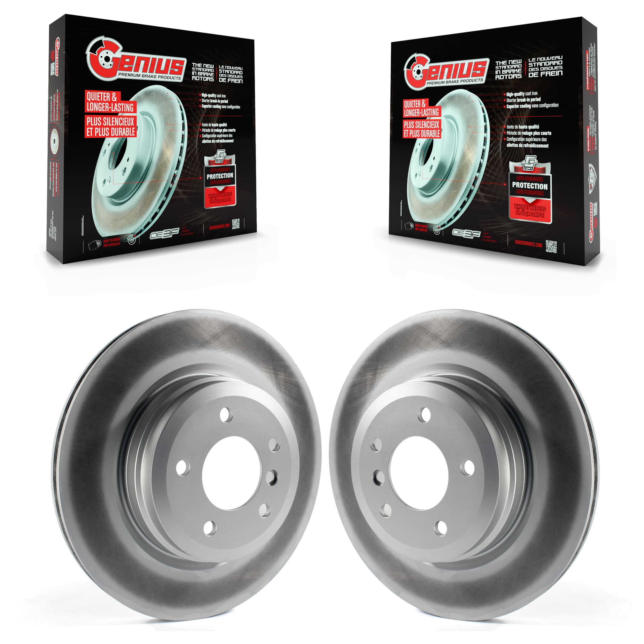 Genius - KG-100579 - Rear Disc Brake Rotor Kits image 1