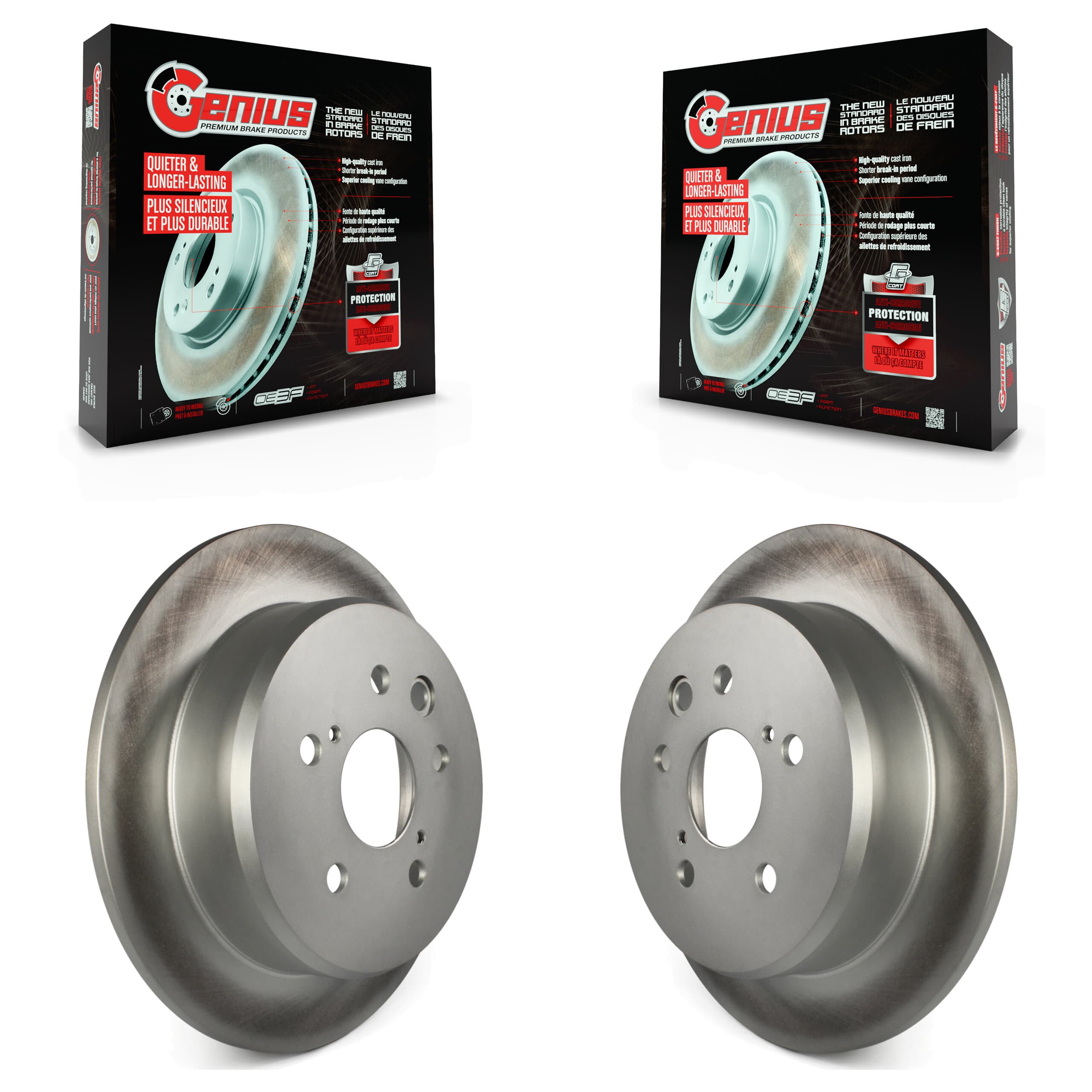 Genius - KG-100581 - Rear Disc Brake Rotor Kits image 1