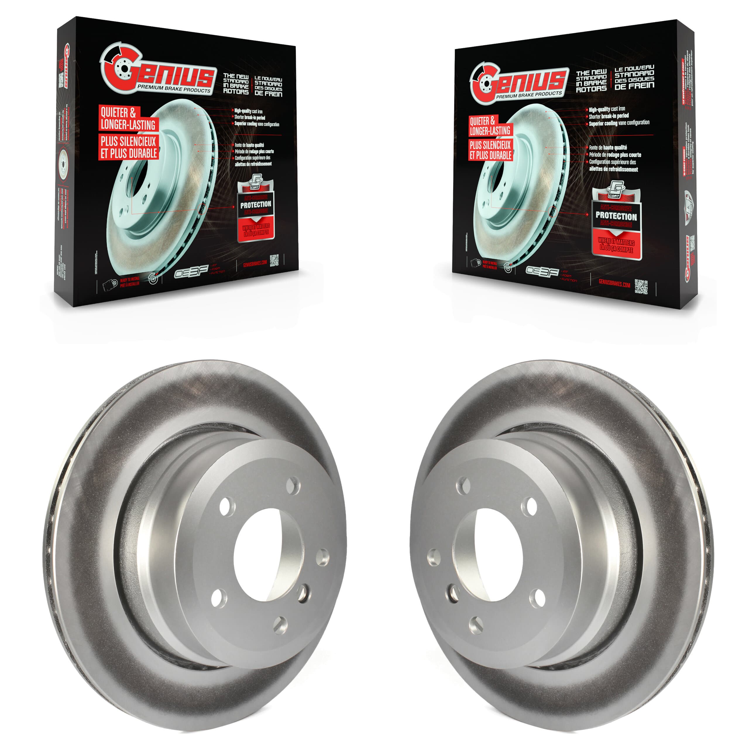 Genius - KG-100584 - Rear Disc Brake Rotor Kits image 1