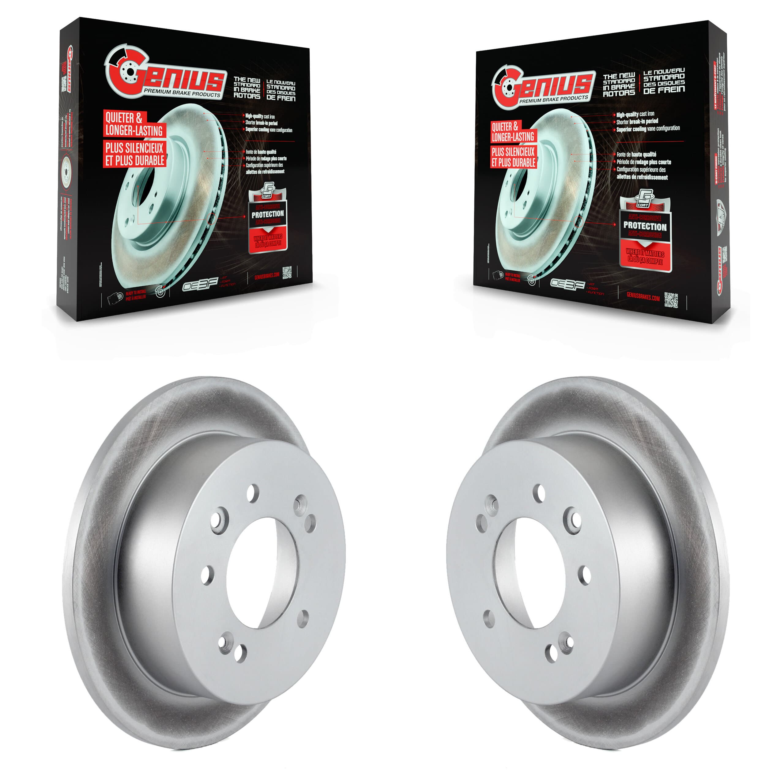 Genius - KG-100585 - Rear Disc Brake Rotor Kits image 1