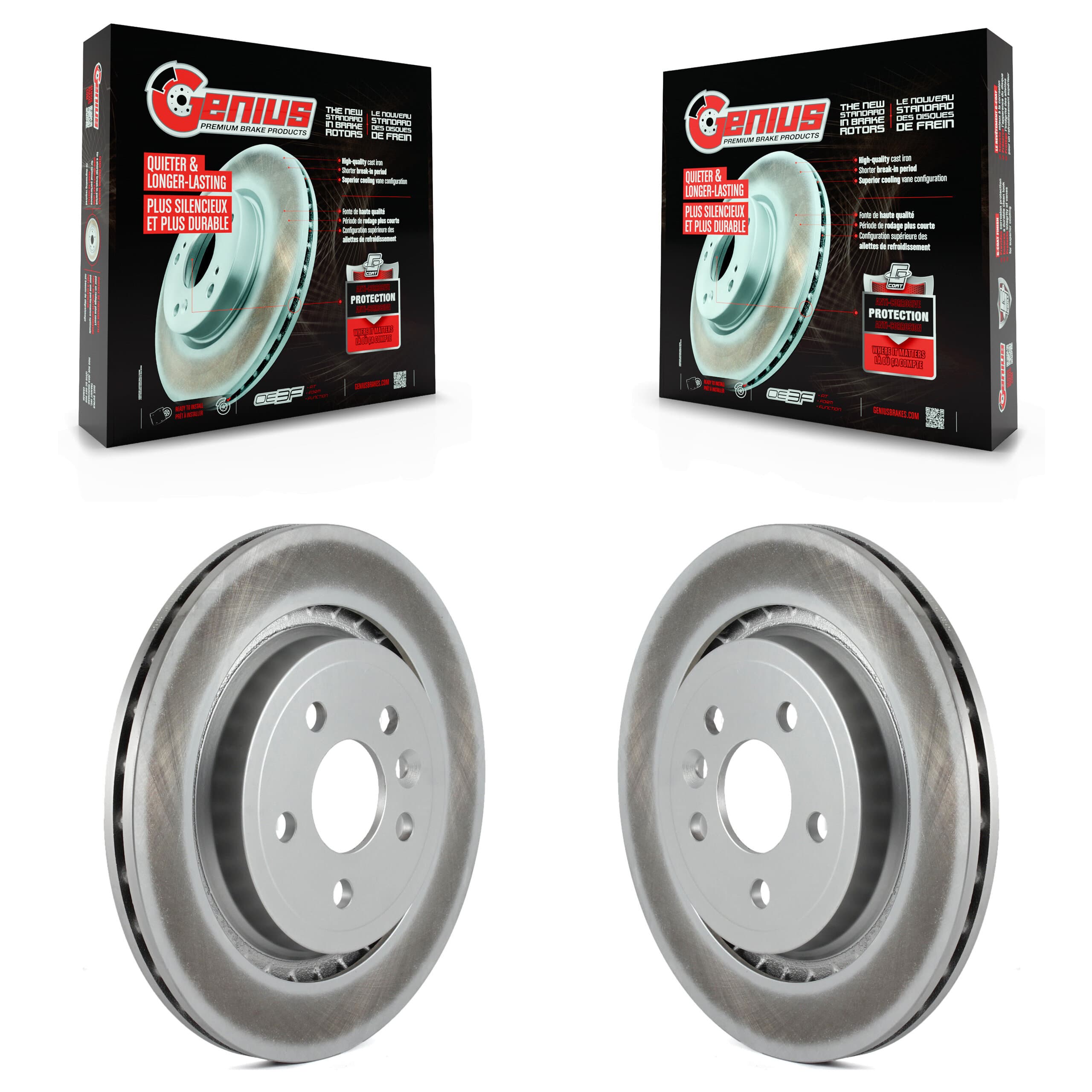 Genius - KG-100602 - Rear Disc Brake Rotor Kits image 1