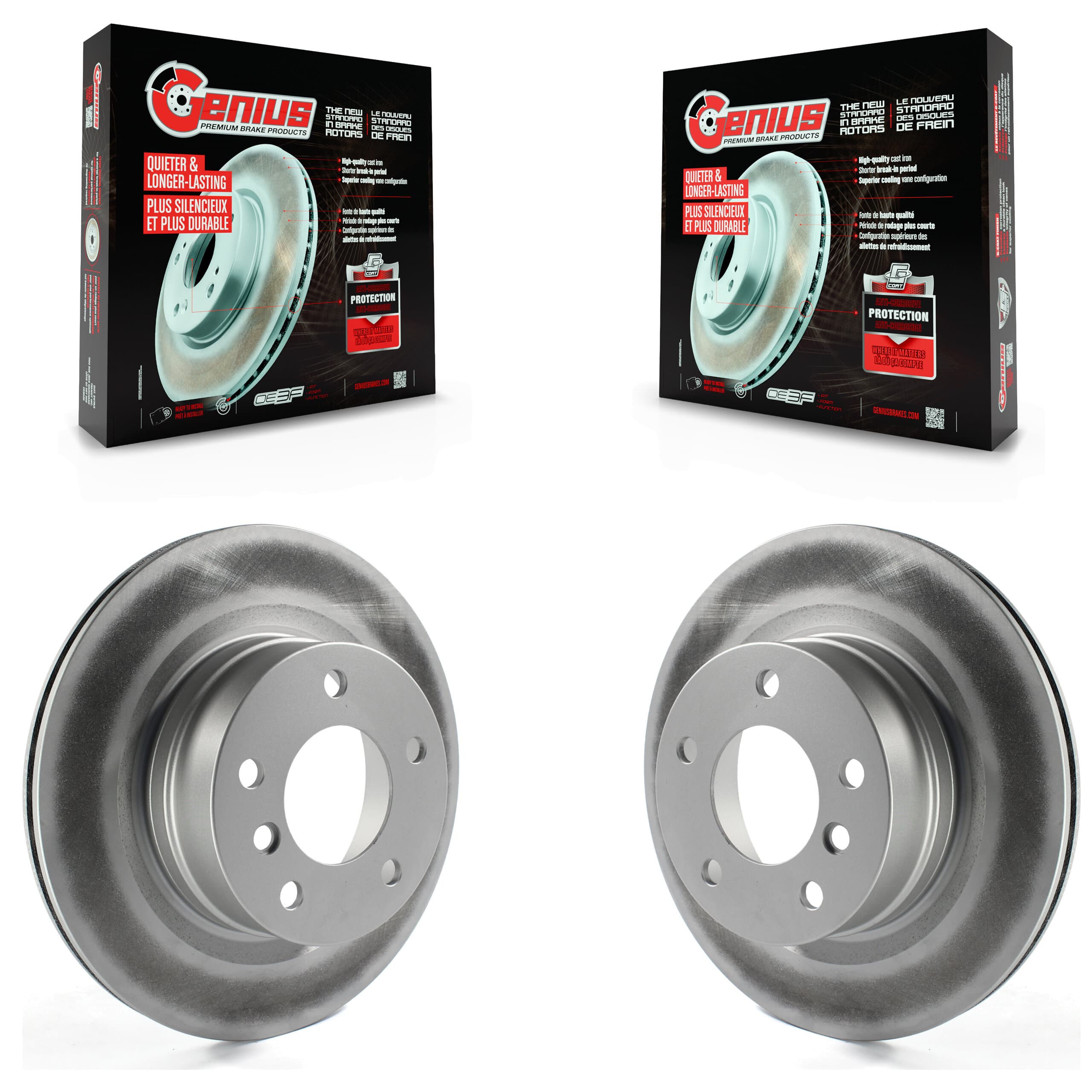 Genius - KG-100613 - Rear Disc Brake Rotor Kits image 1