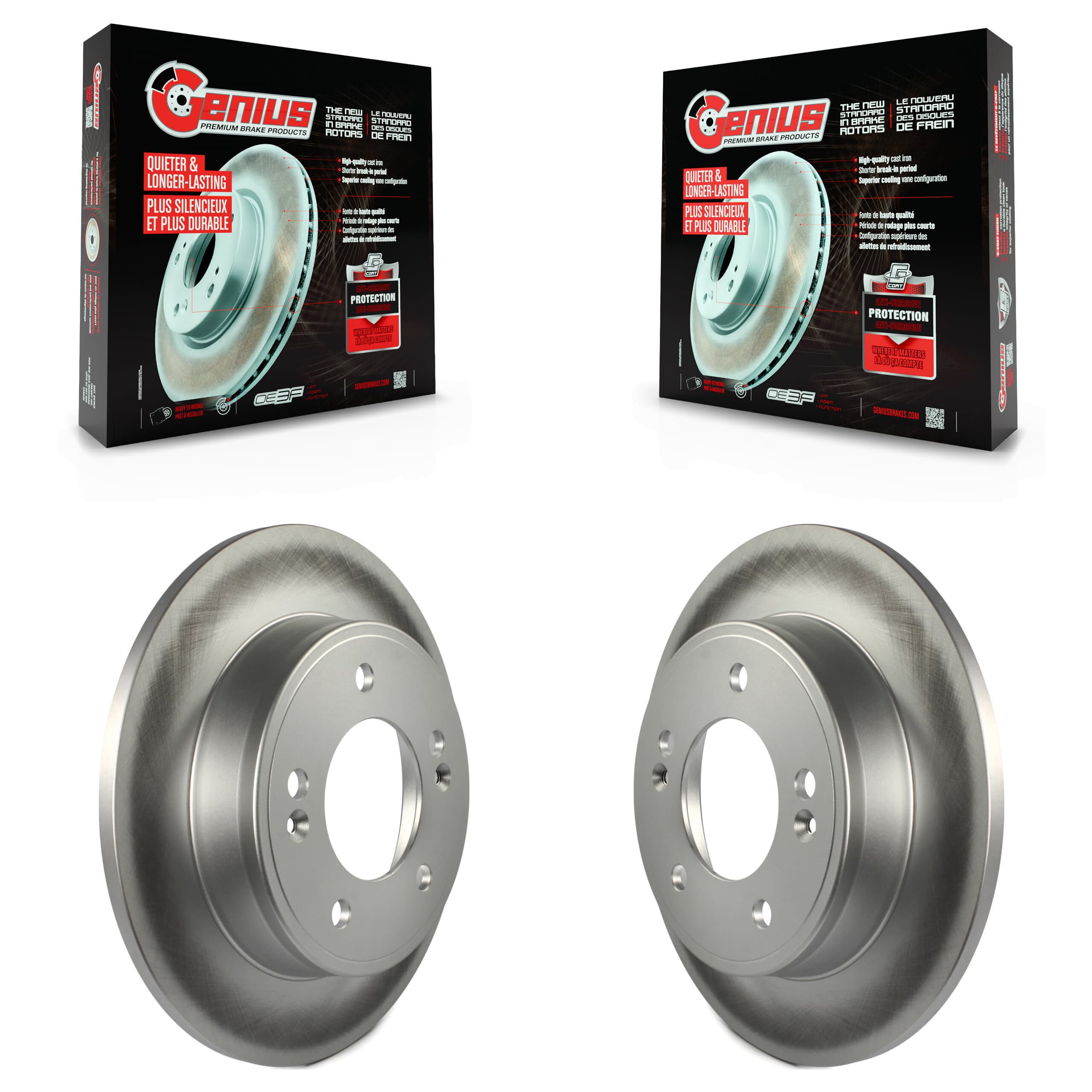 Genius - KG-100646 - Rear Disc Brake Rotor Kits image 1