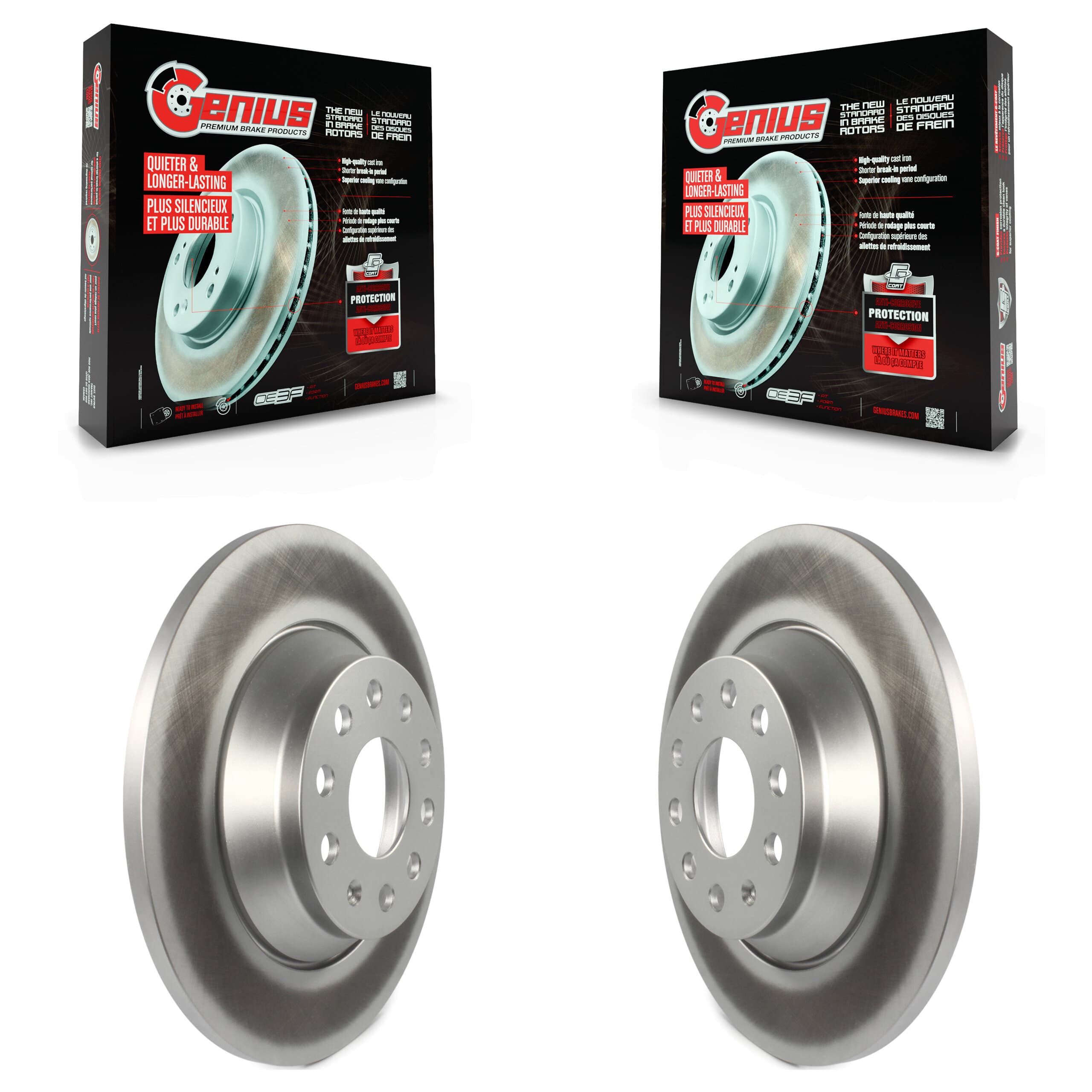 Genius - KG-100665 - Rear Disc Brake Rotor Kits image 1