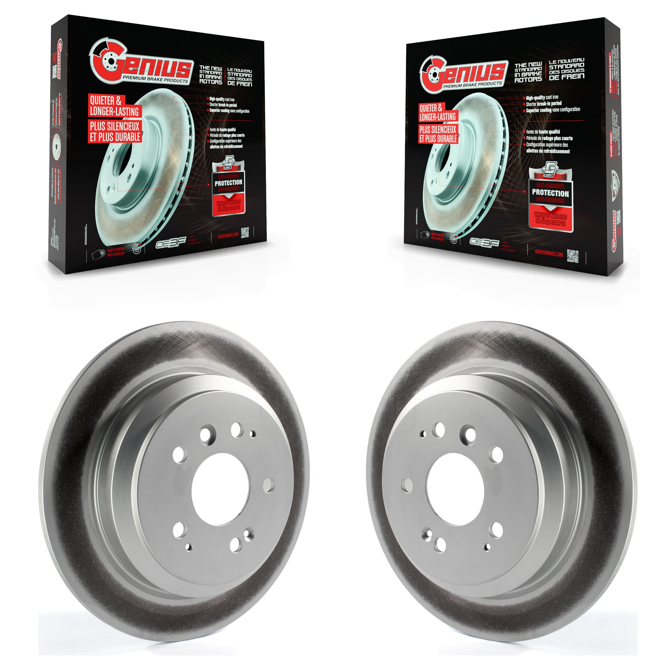Genius - KG-100672 - Rear Disc Brake Rotor Kits image 1