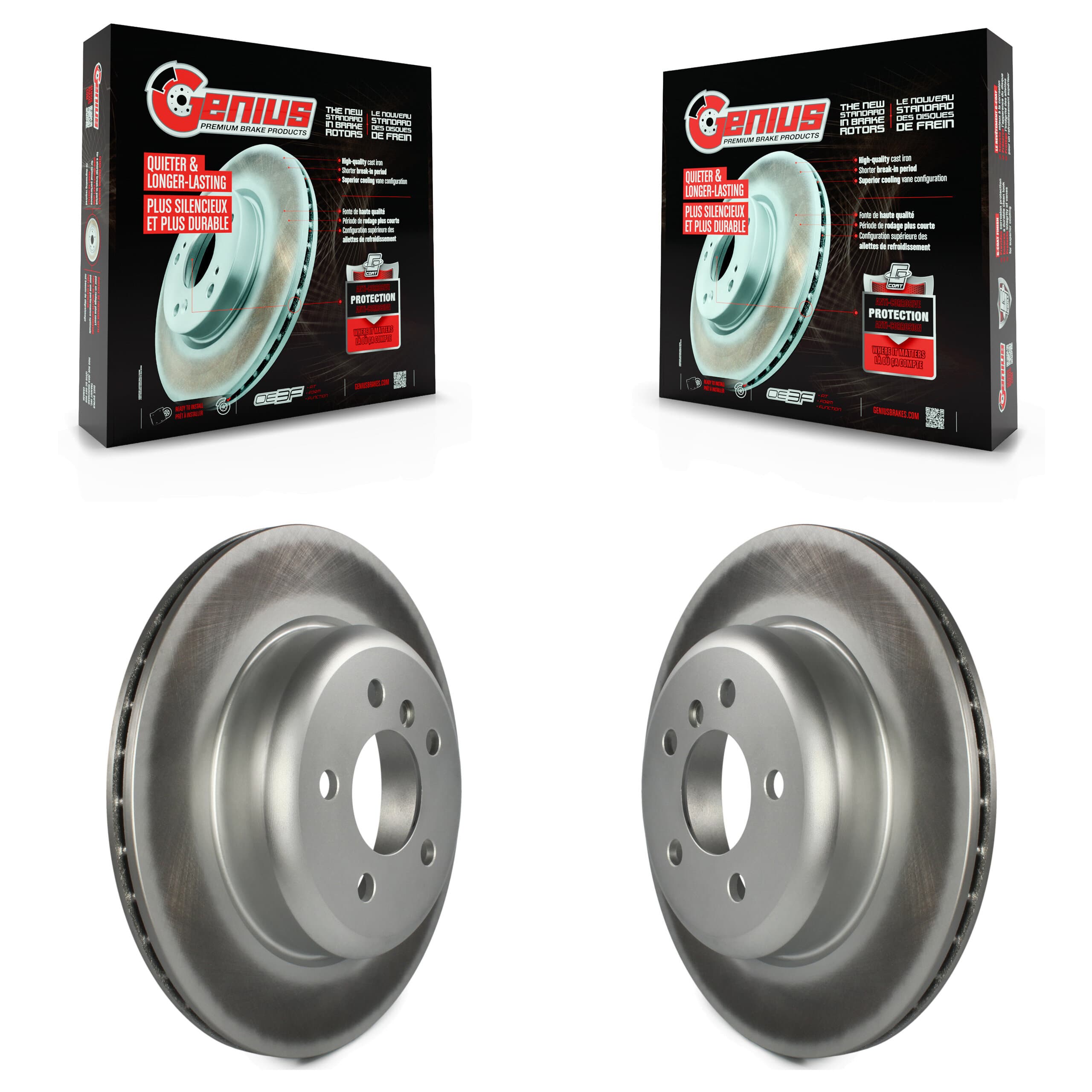 Genius - KG-100681 - Rear Disc Brake Rotor Kits image 1
