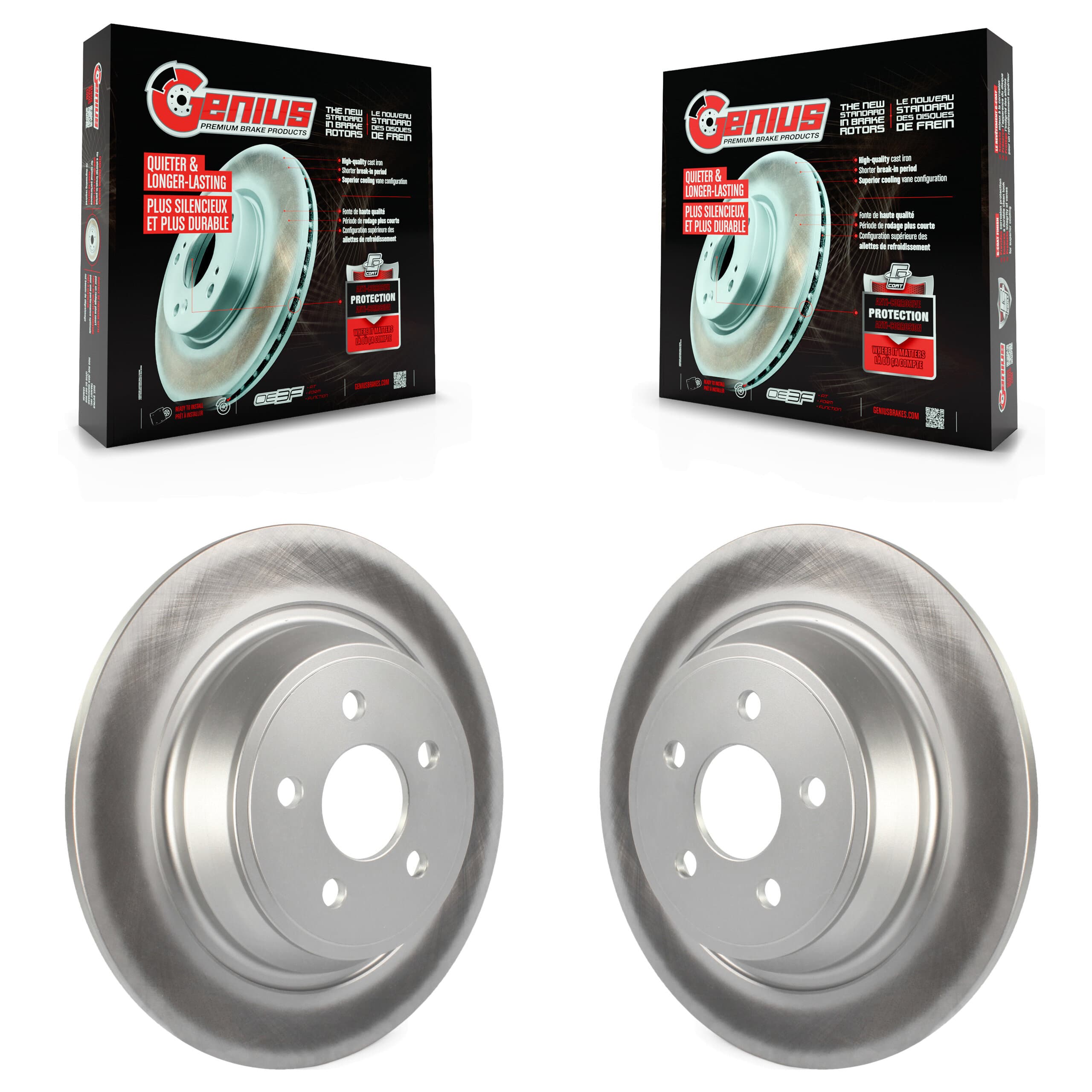 Genius - KG-100684 - Rear Disc Brake Rotor Kits image 1
