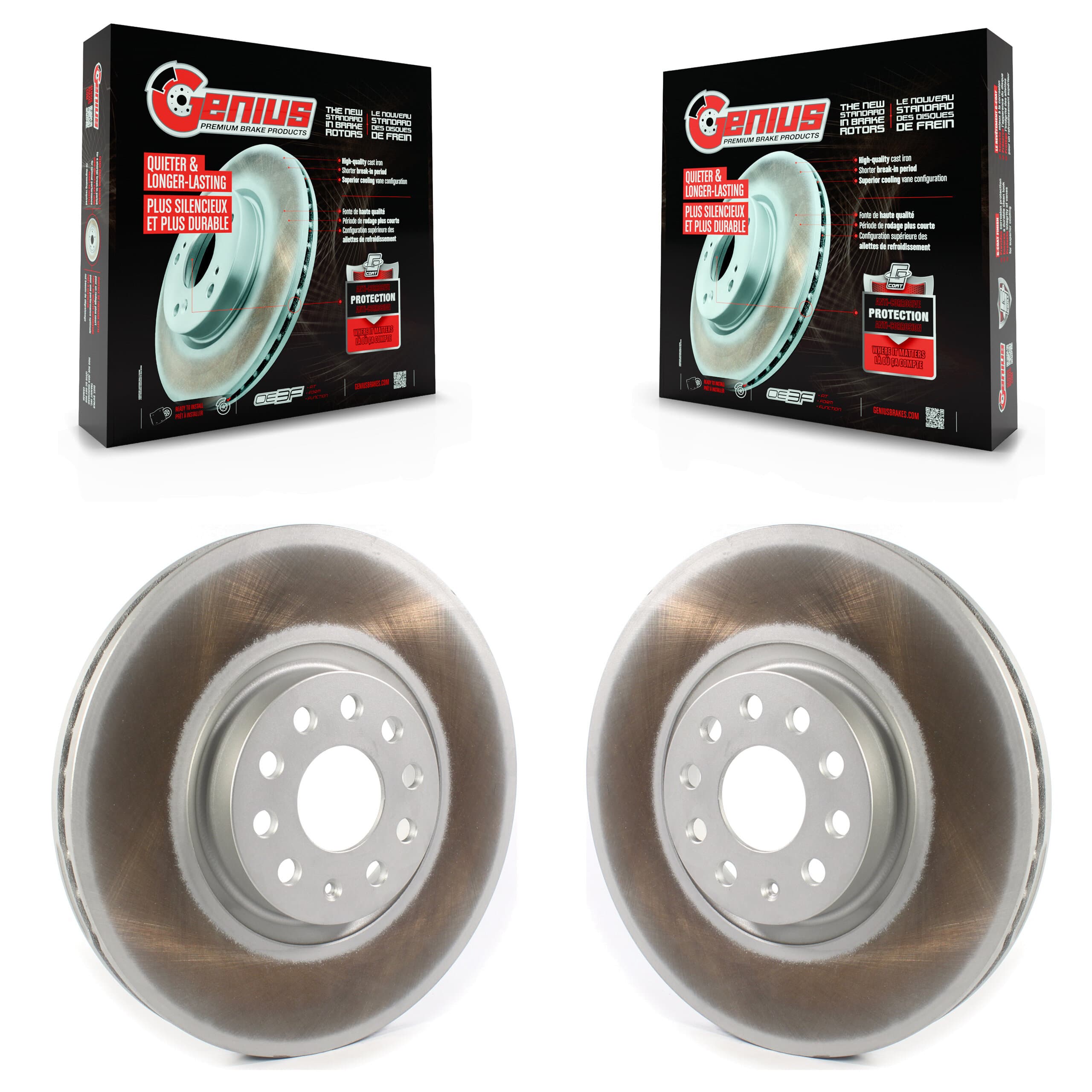 Genius - KG-101339 - Front Disc Brake Rotor Kits image 1