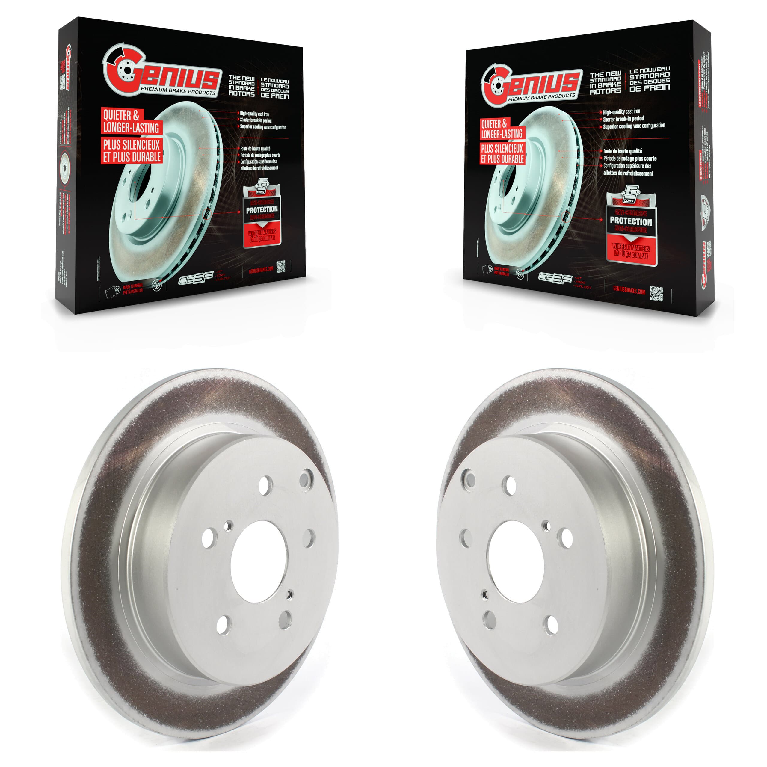 Genius - KG-101363 - Rear Disc Brake Rotor Kits image 1