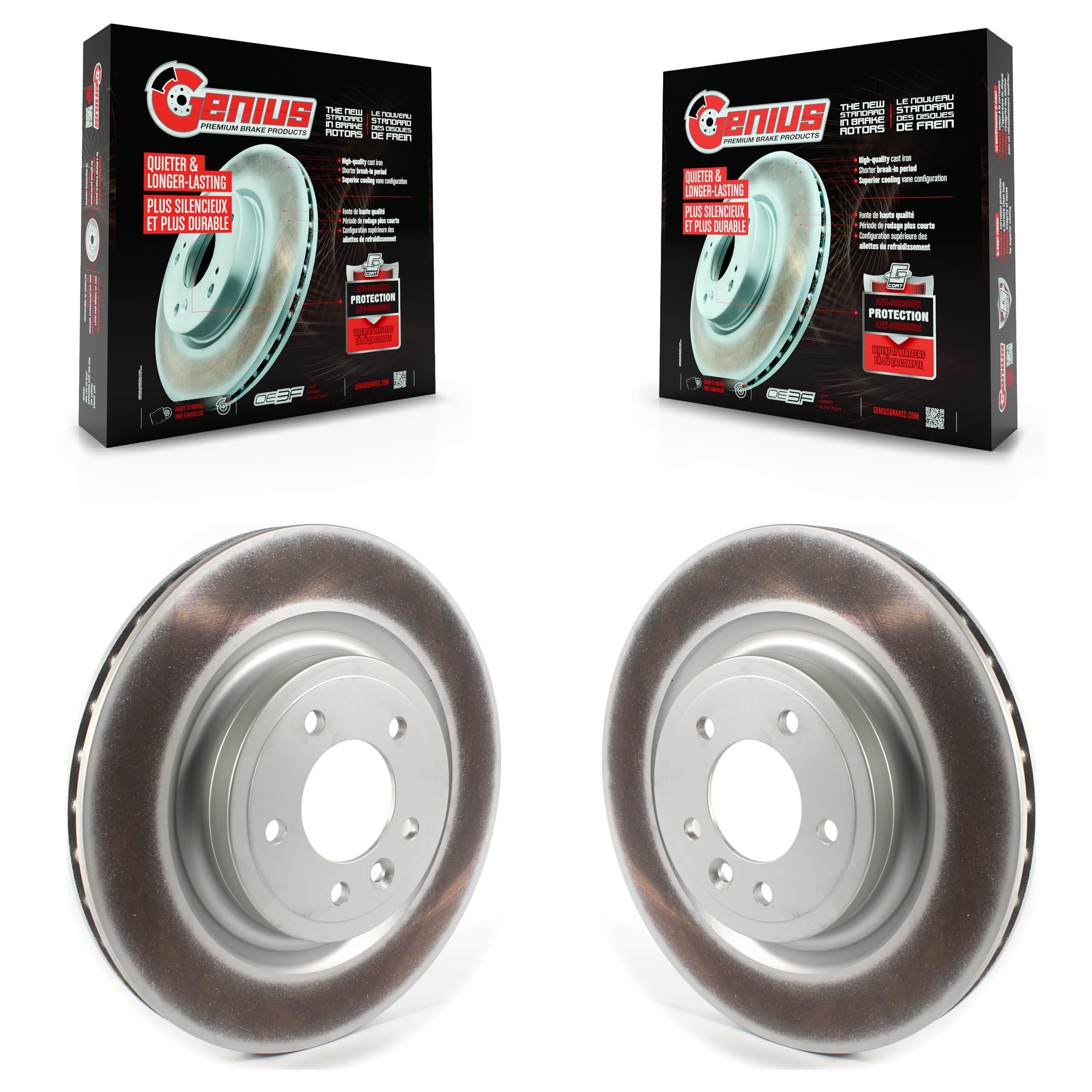 Genius - KG-101367 - Rear Disc Brake Rotor Kits image 1