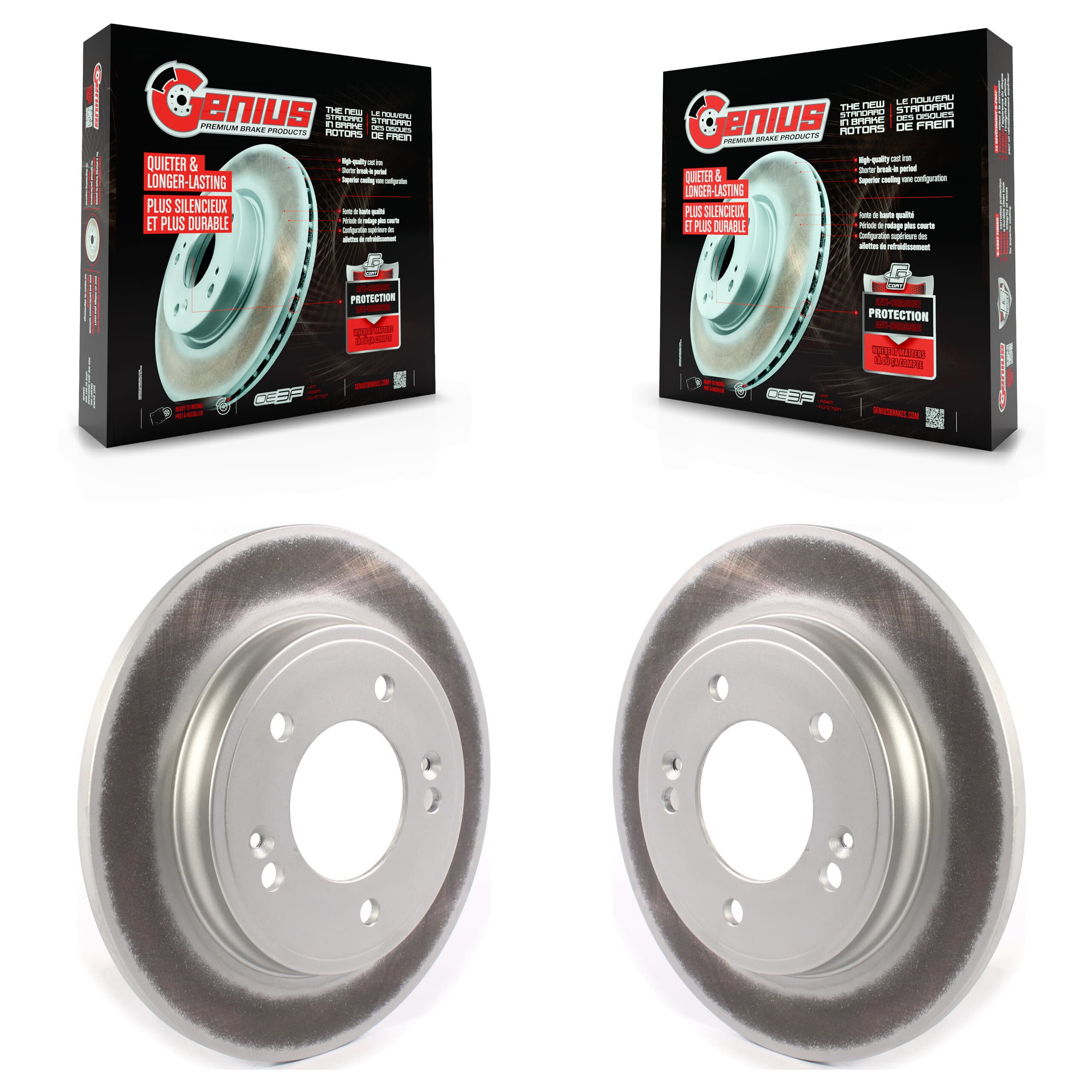 Genius - KG-101371 - Rear Disc Brake Rotor Kits image 1