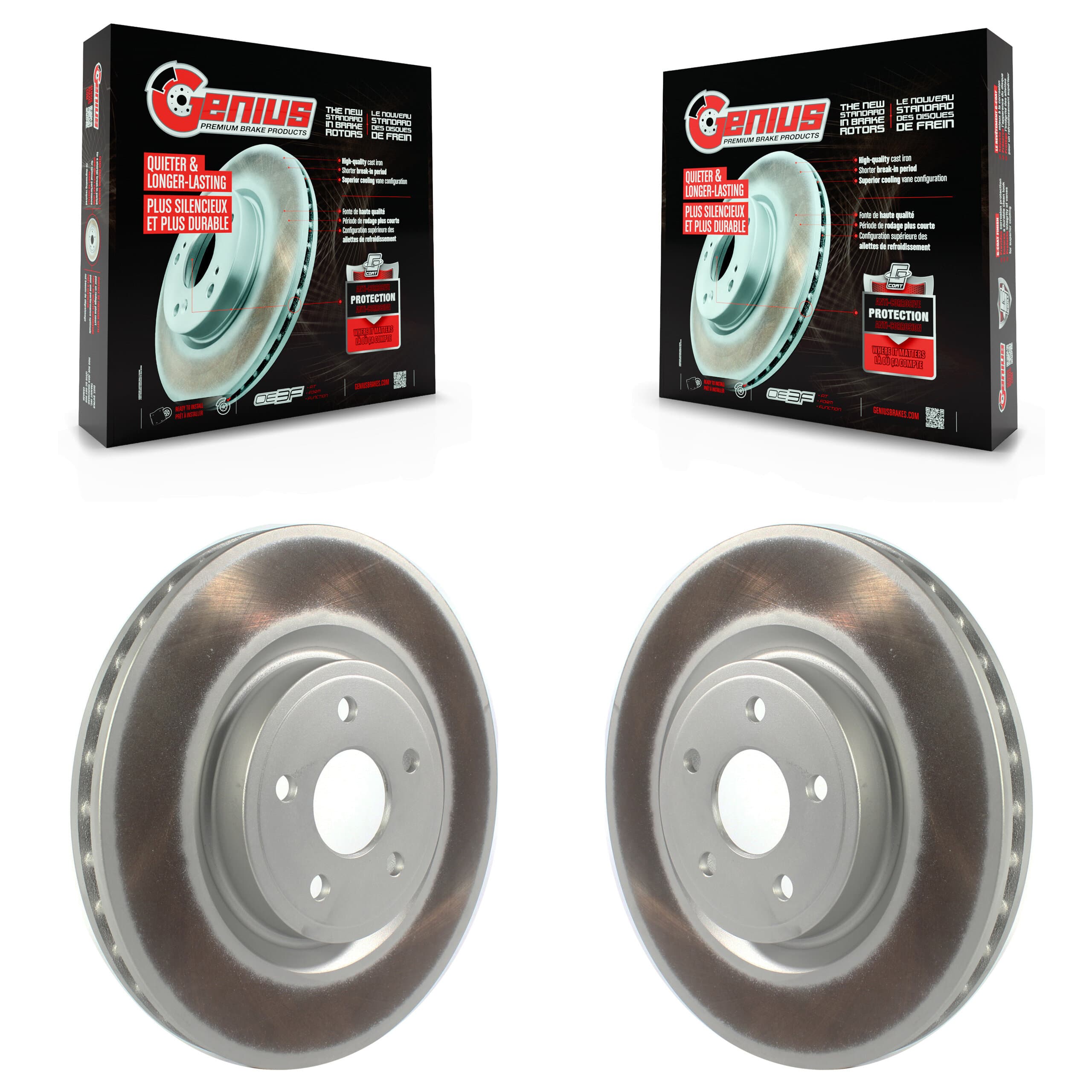 Genius - KG-101391 - Front Disc Brake Rotor Kits image 1