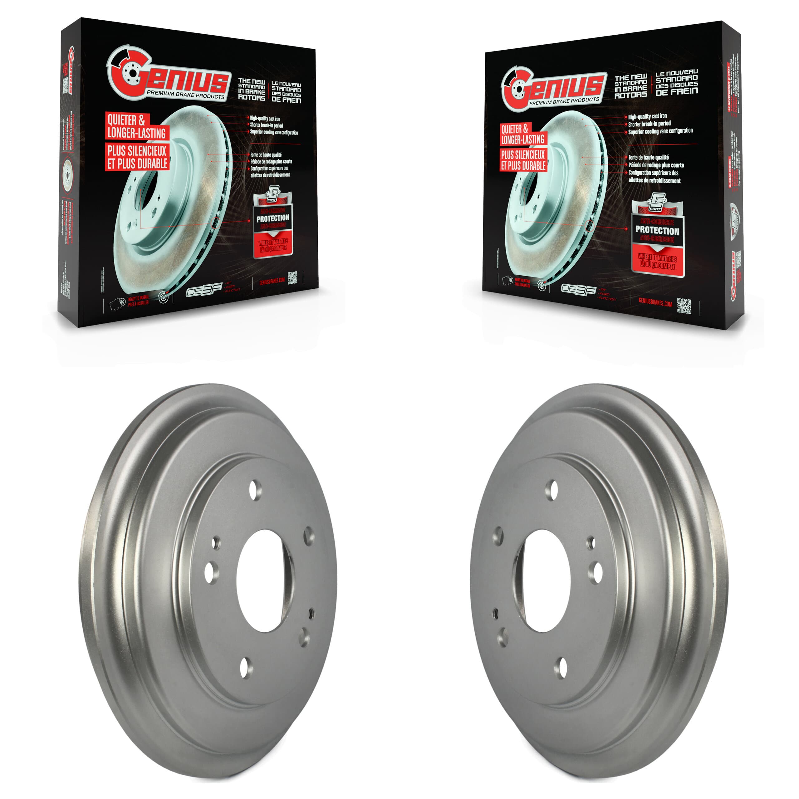 Genius - KG-101400 - Rear Brake Drum Kits image 1