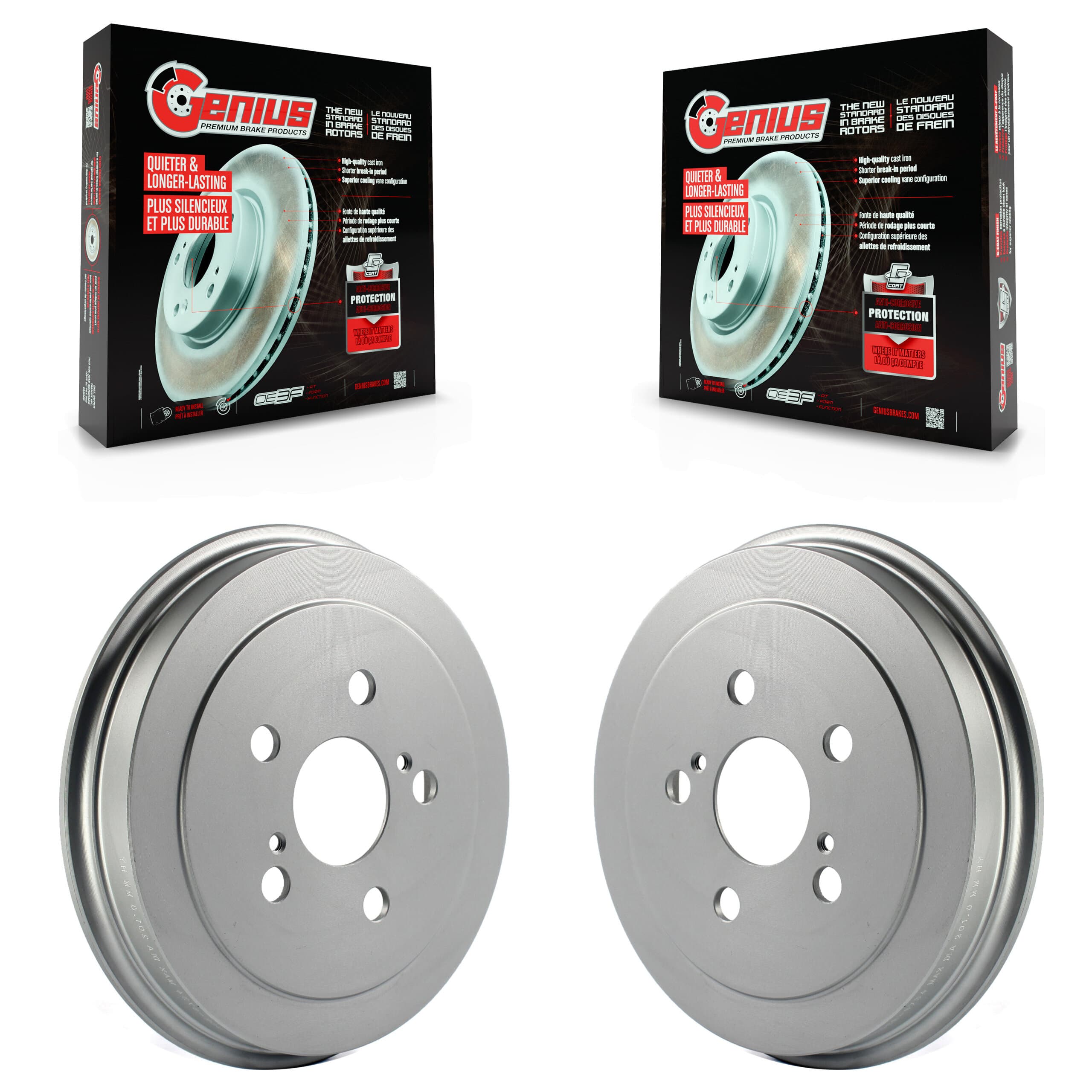Genius - KG-101401 - Rear Brake Drum Kits image 1