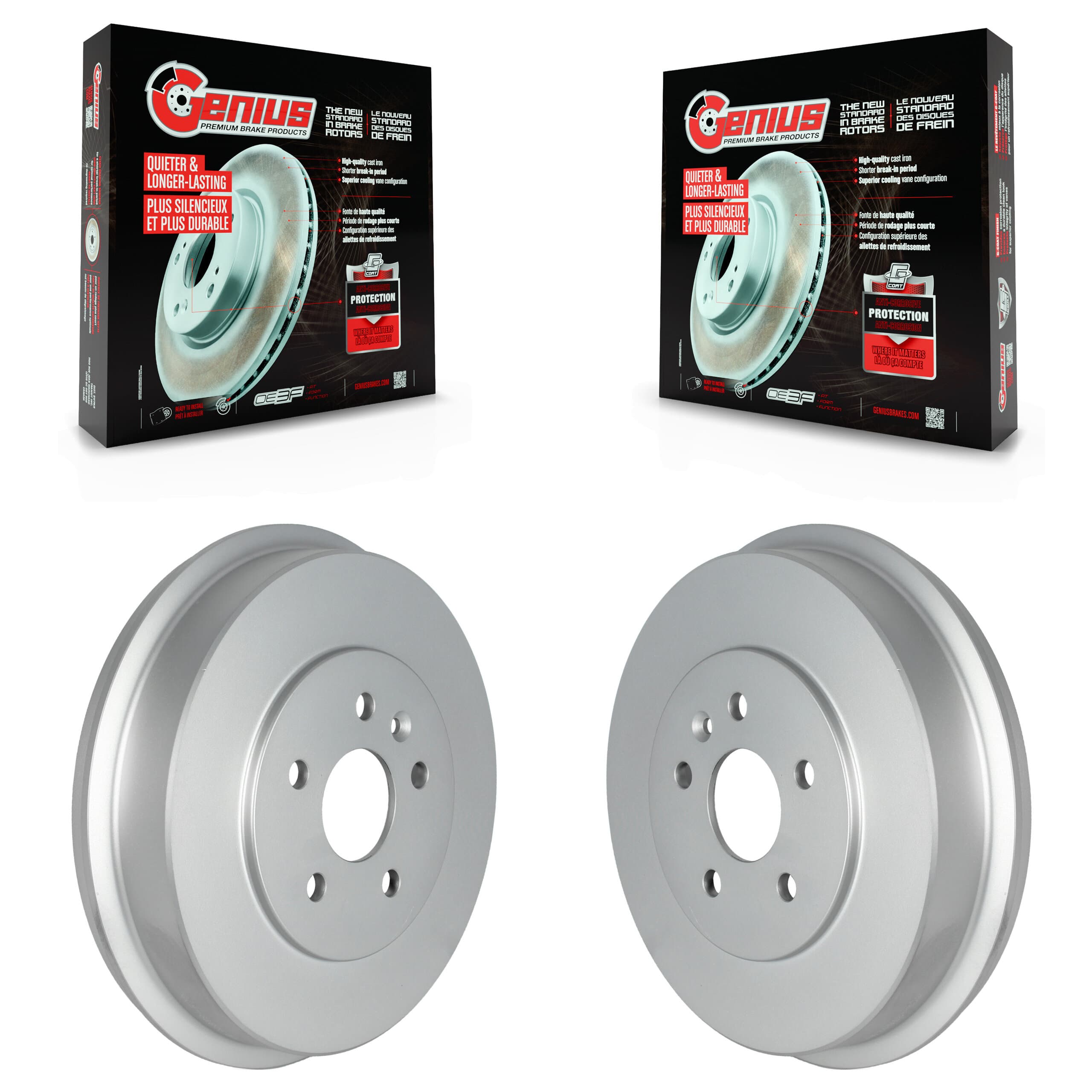 Genius - KG-101490 - Rear Brake Drum Kits image 1
