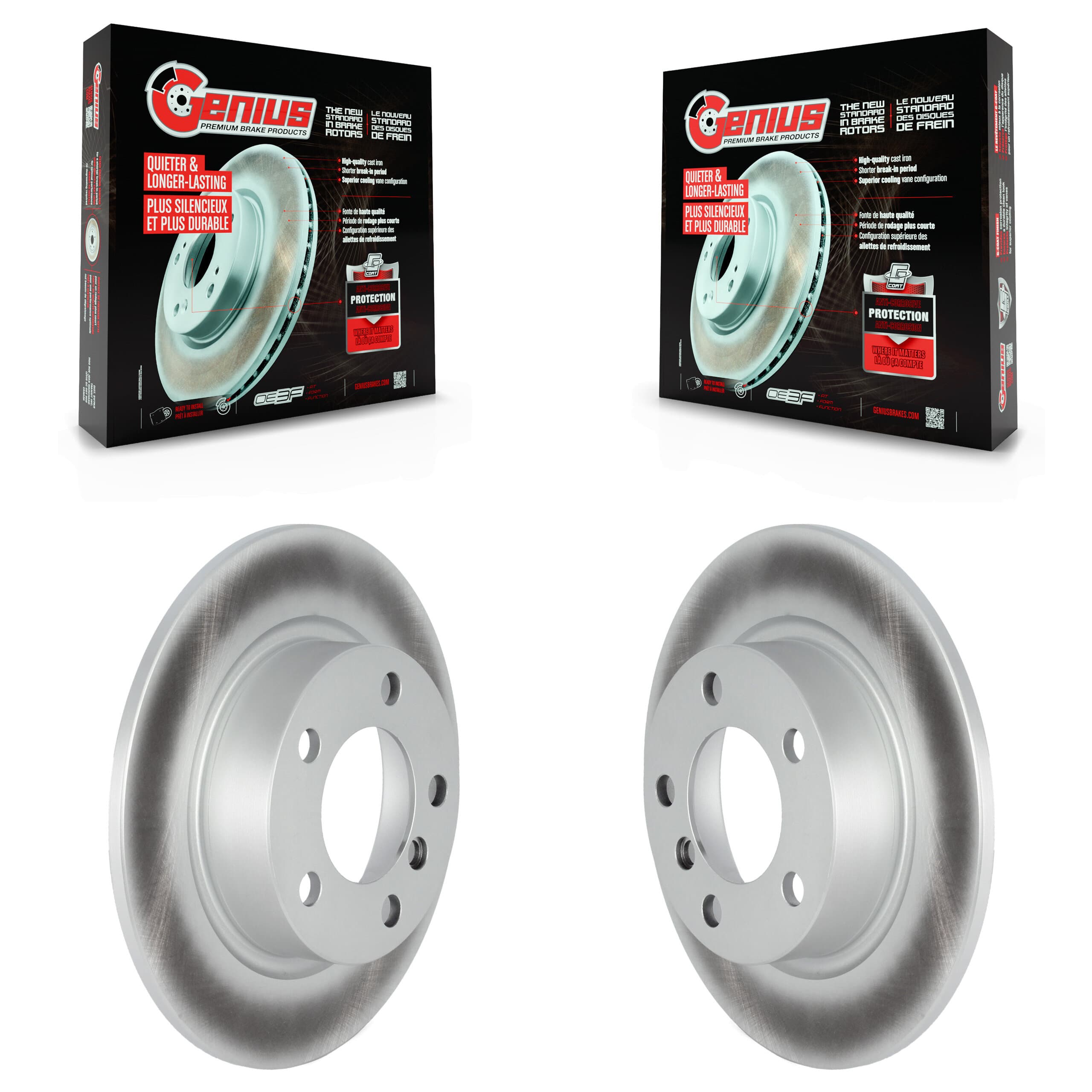 Genius - KG-101521 - Rear Disc Brake Rotor Kits image 1