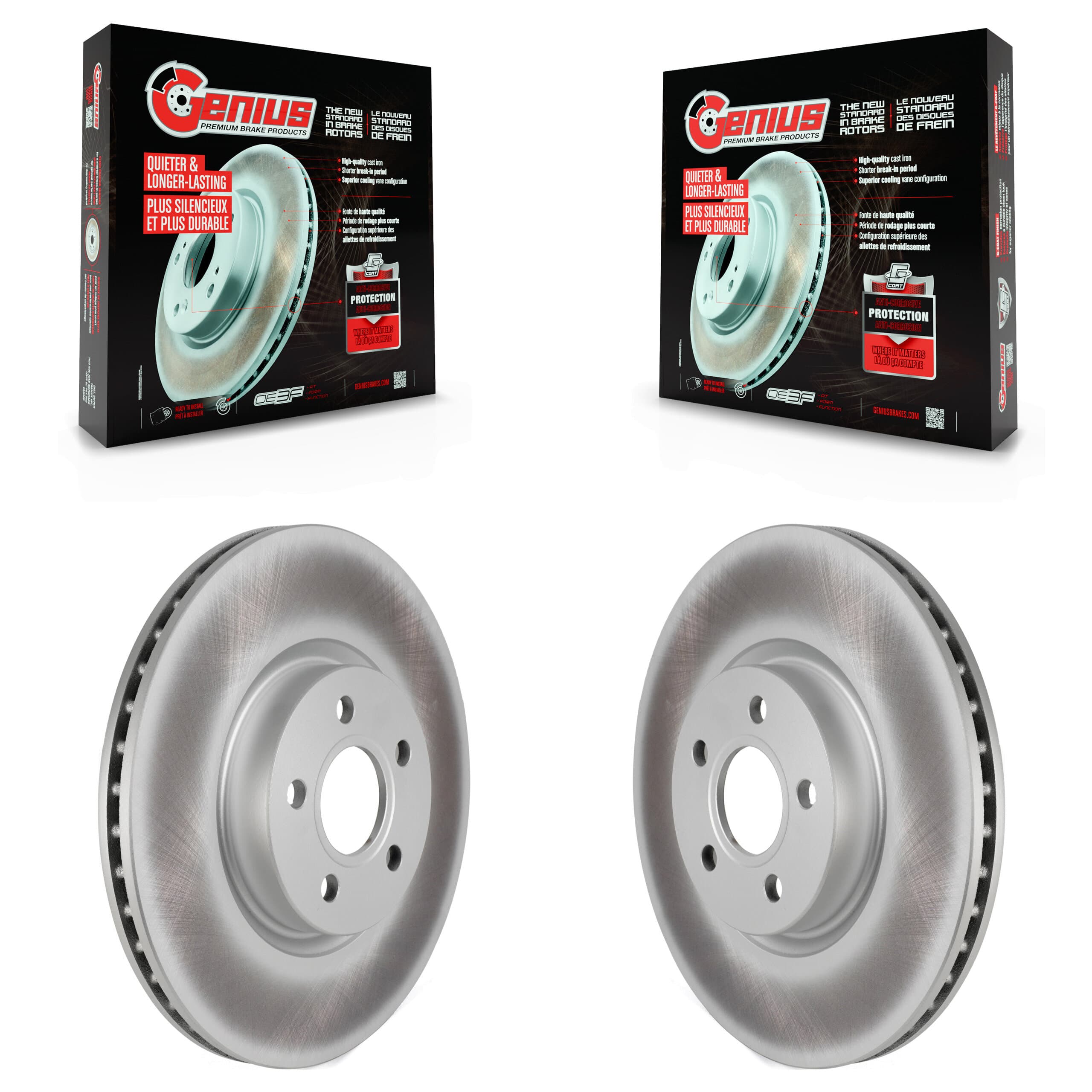 Genius - KG-101605 - Front Disc Brake Rotor Kits image 1