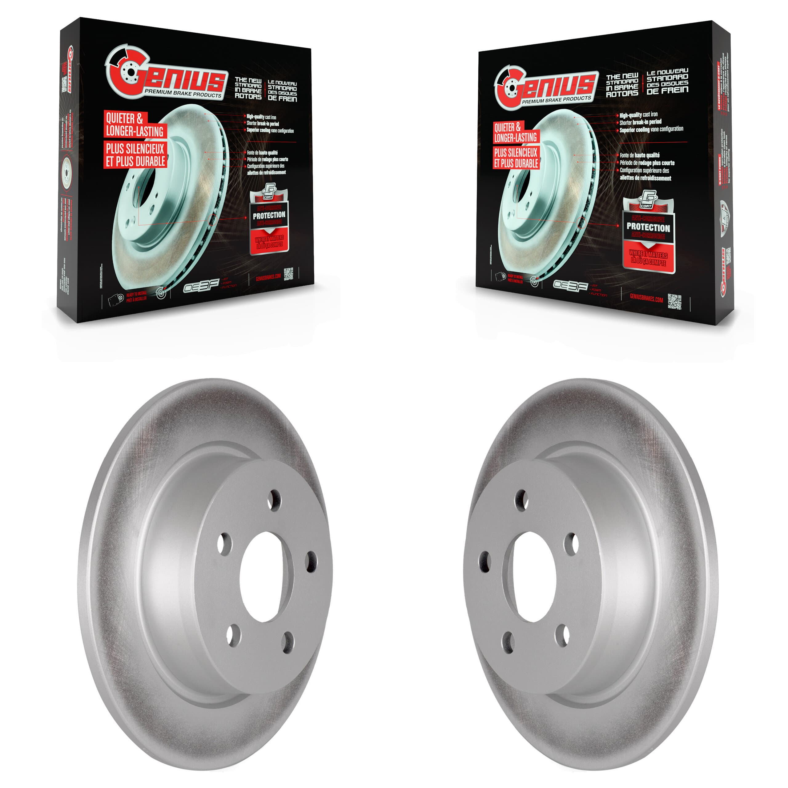 Genius - KG-101638 - Rear Disc Brake Rotor Kits image 1