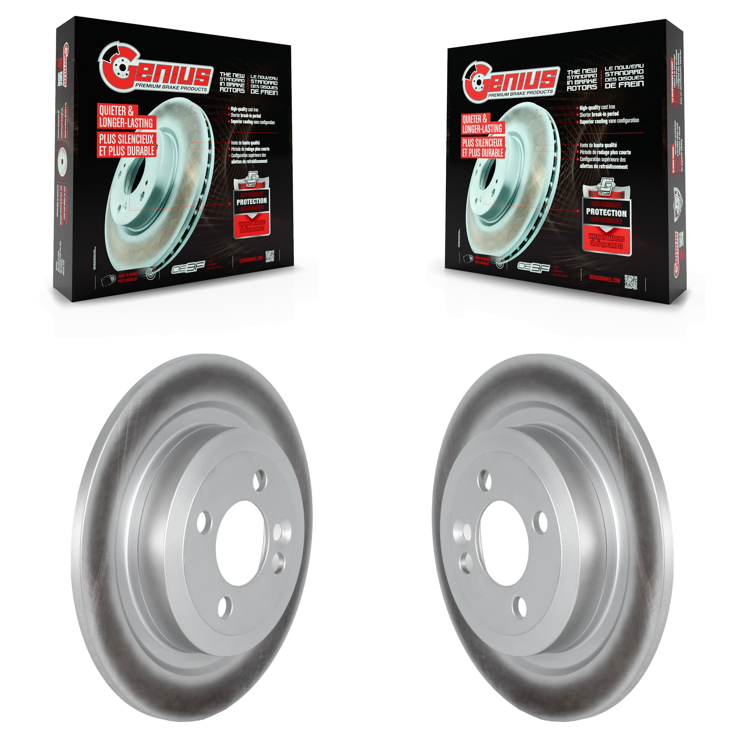 Genius - KG-101640 - Rear Disc Brake Rotor Kits image 1