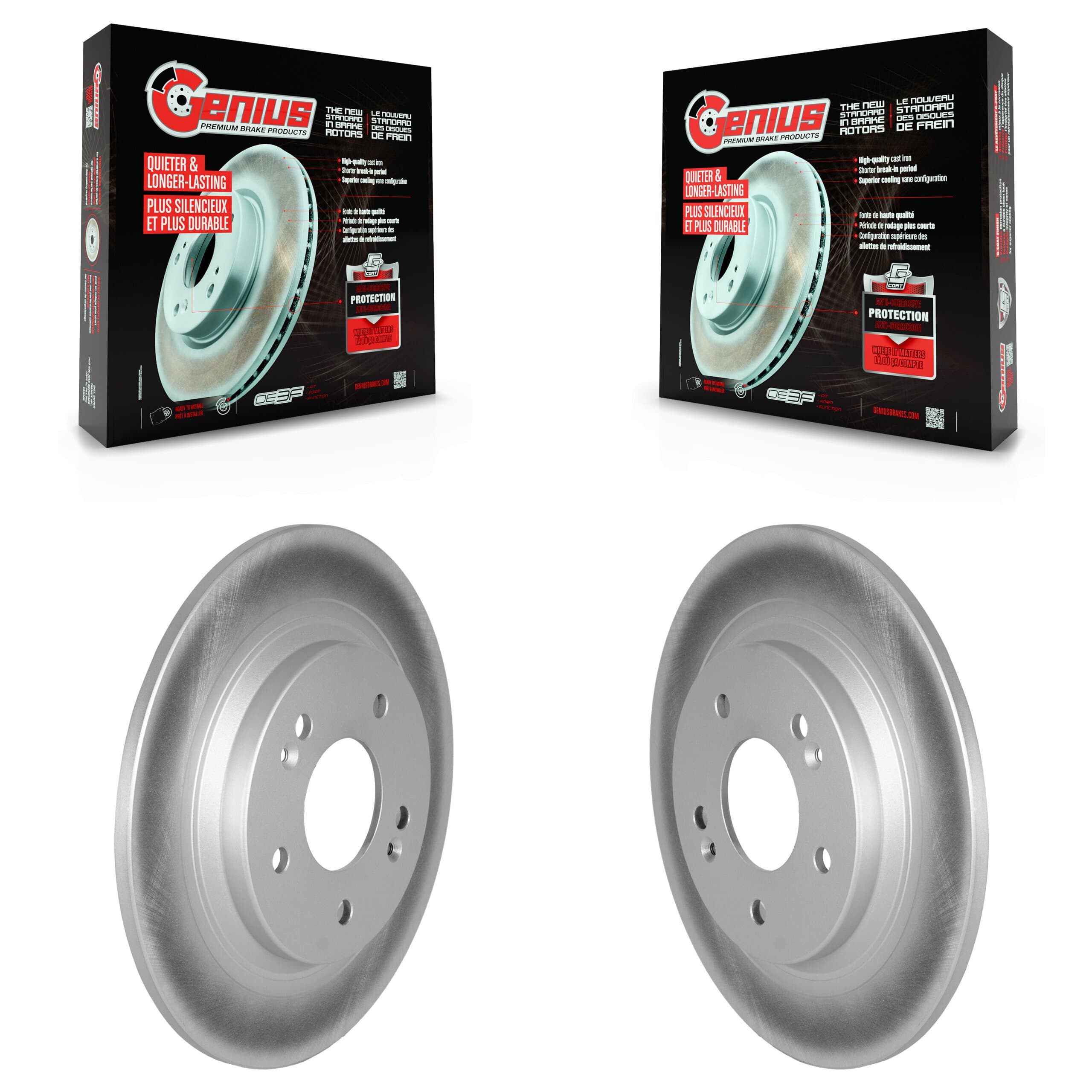 Genius - KG-101641 - Rear Disc Brake Rotor Kits image 1