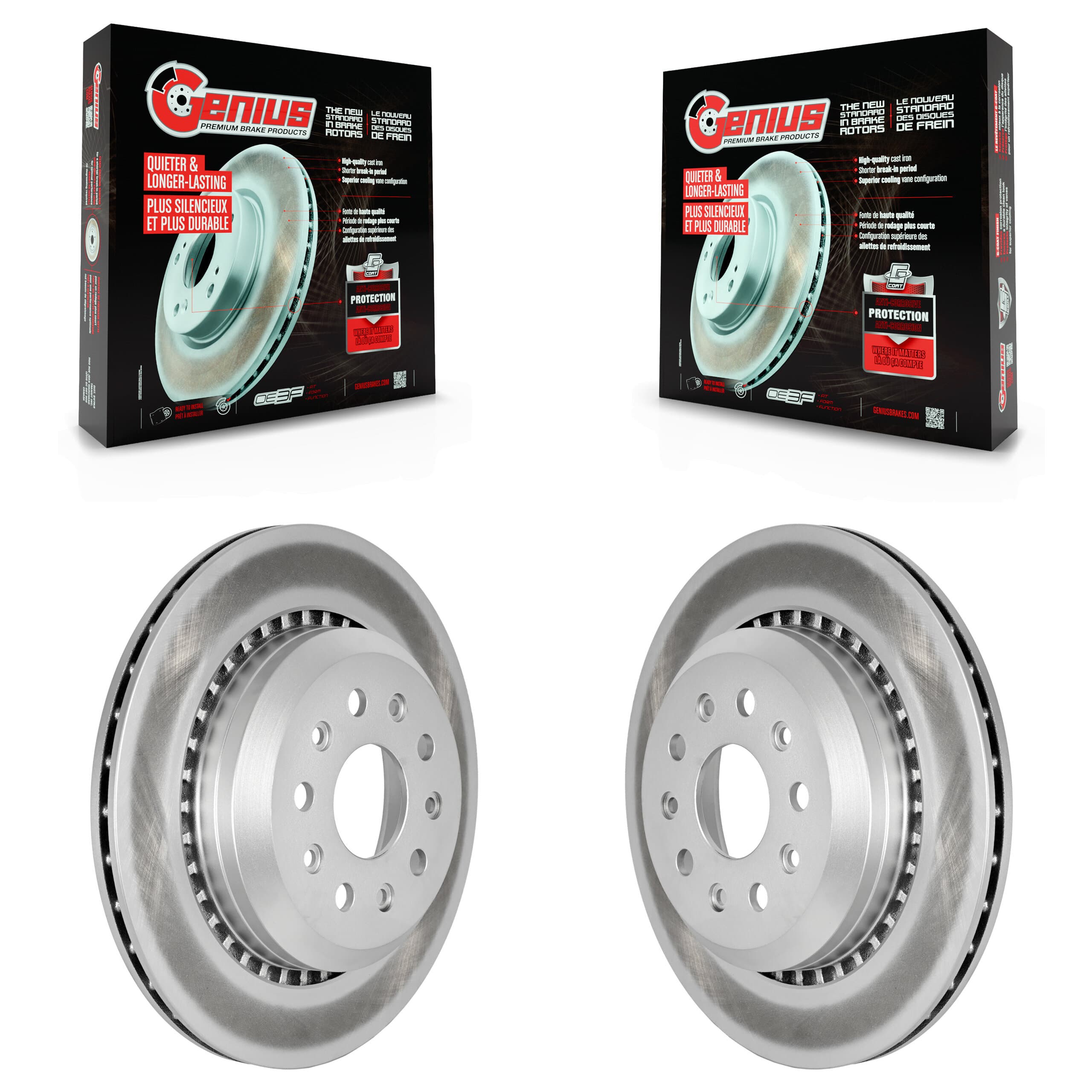 Genius - KG-101647 - Rear Disc Brake Rotor Kits image 1