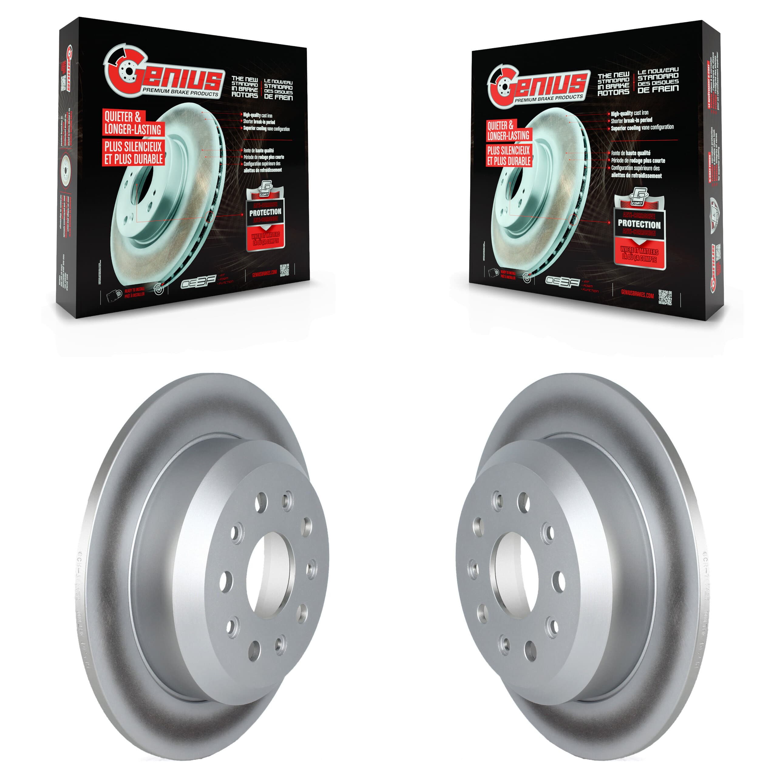 Genius - KG-101660 - Rear Disc Brake Rotor Kits image 1