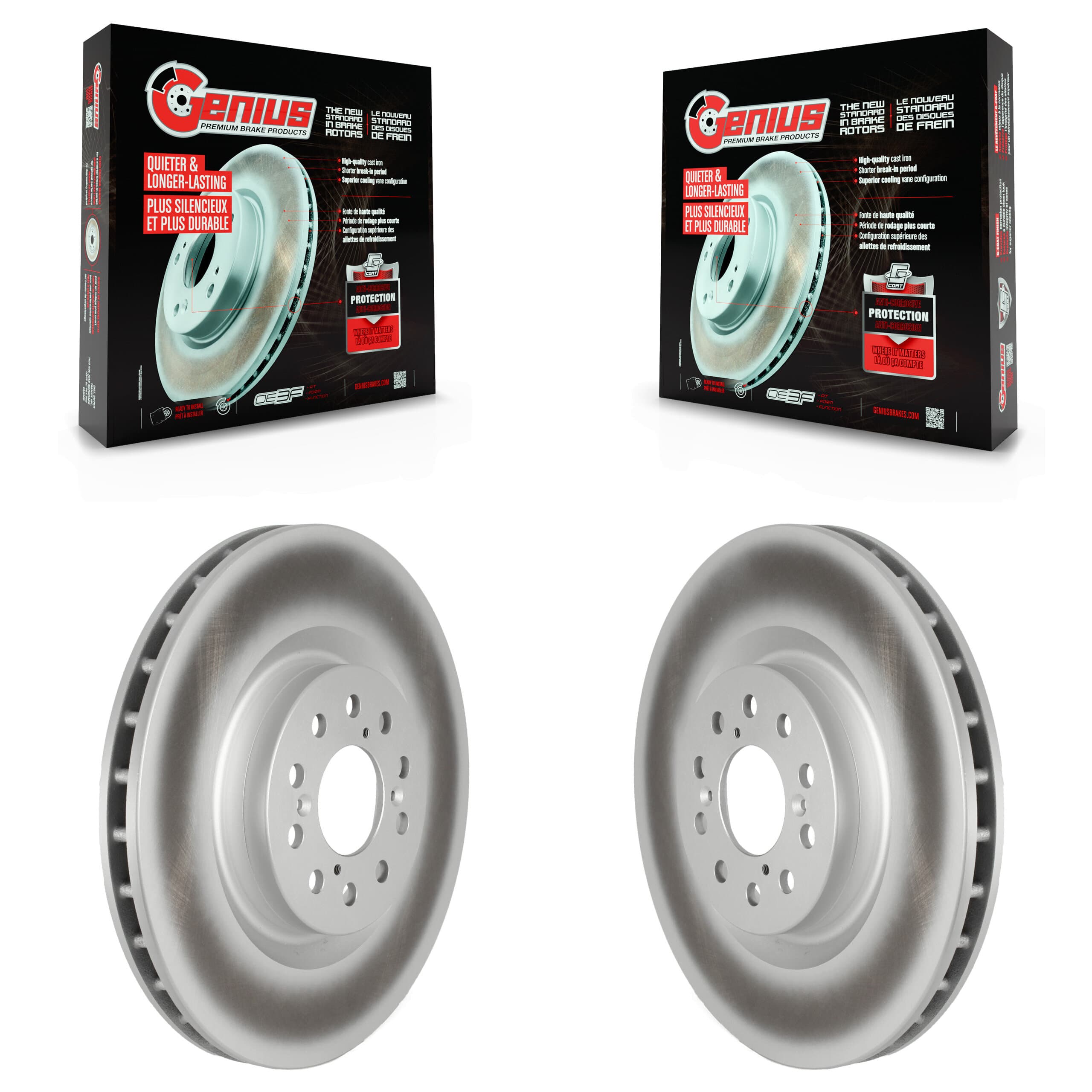 Genius - KG-101711 - Front Disc Brake Rotor Kits image 1