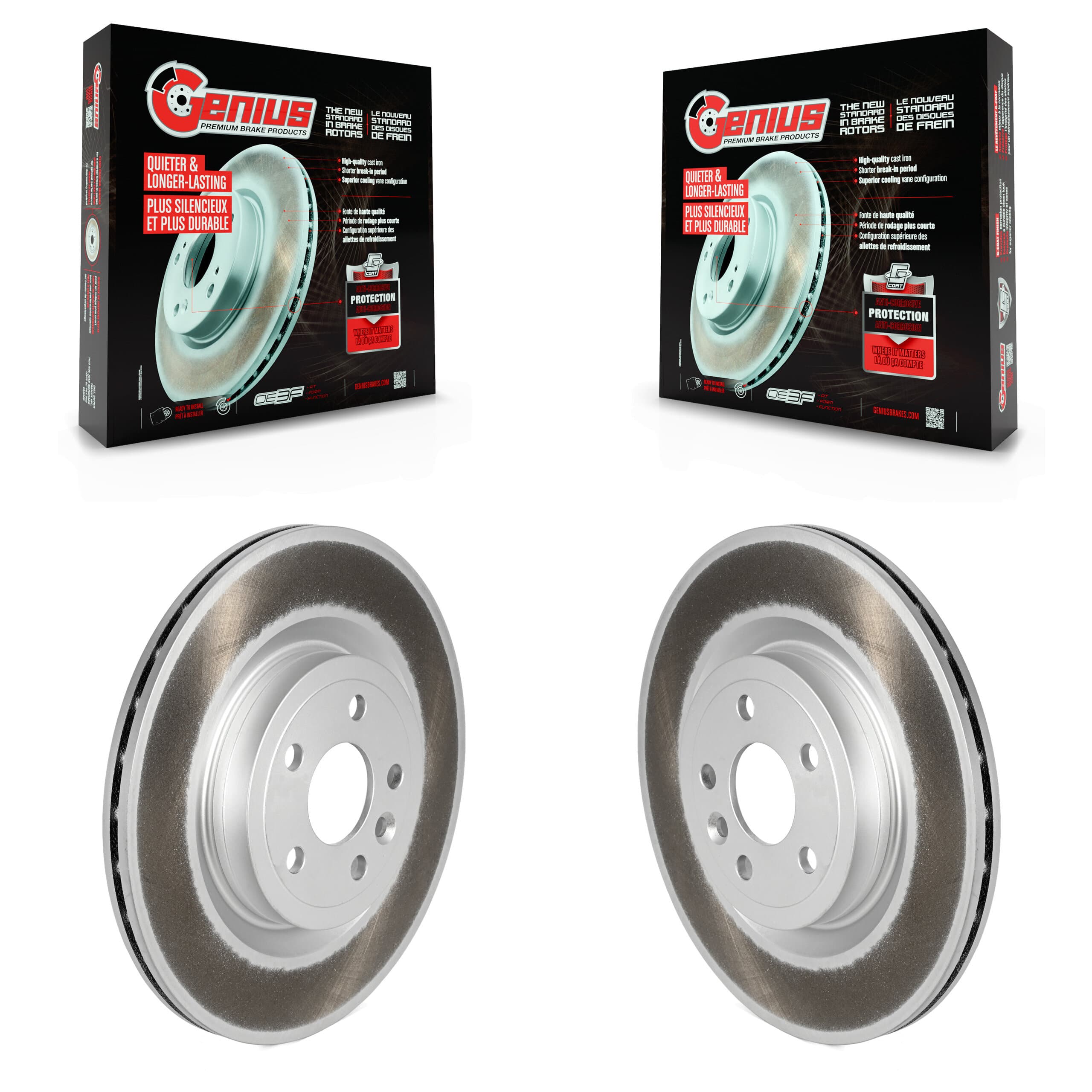 Genius - KG-101728 - Rear Disc Brake Rotor Kits image 1