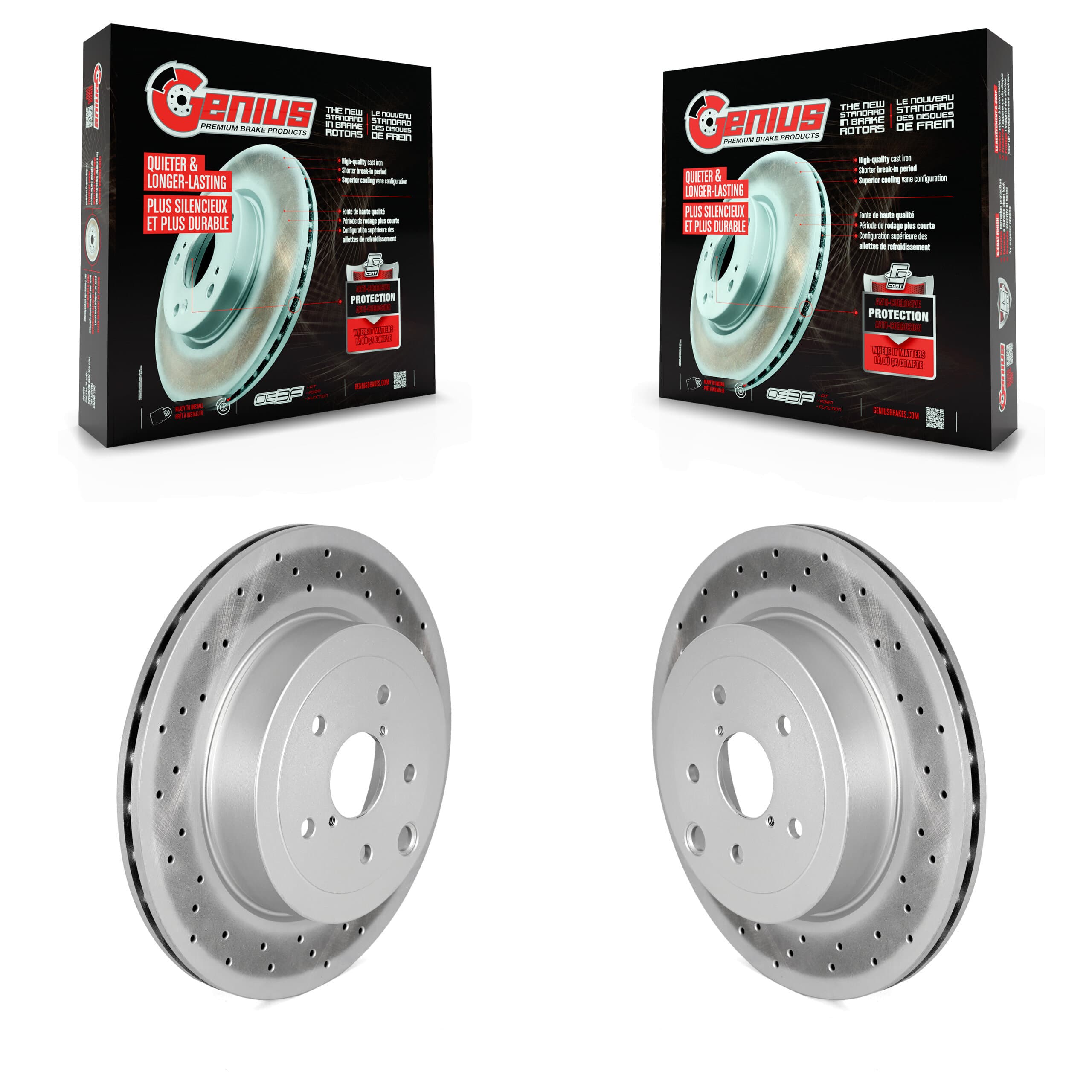 Genius - KG-101796 - Rear Disc Brake Rotor Kits image 1