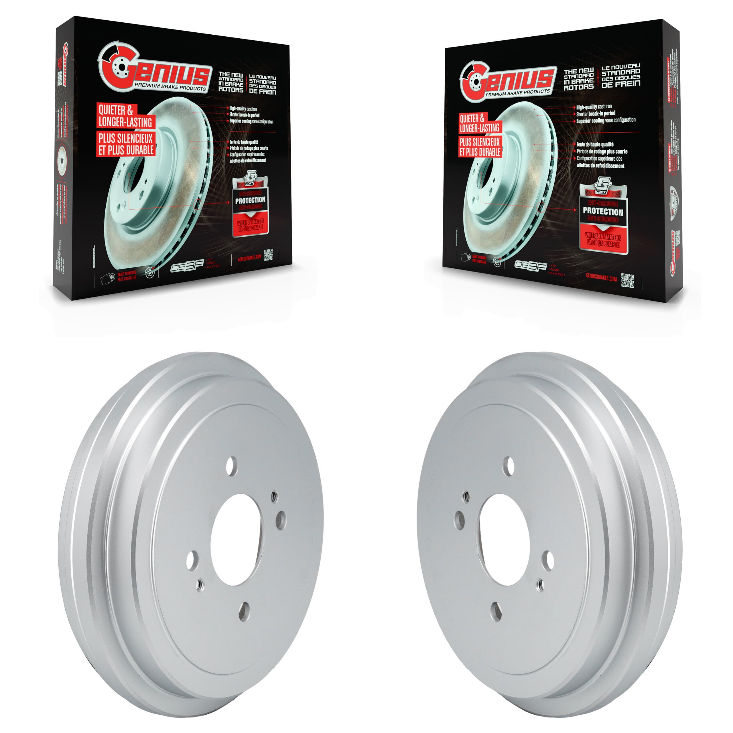 Genius - KG-101870 - Rear Brake Drum Kits image 1