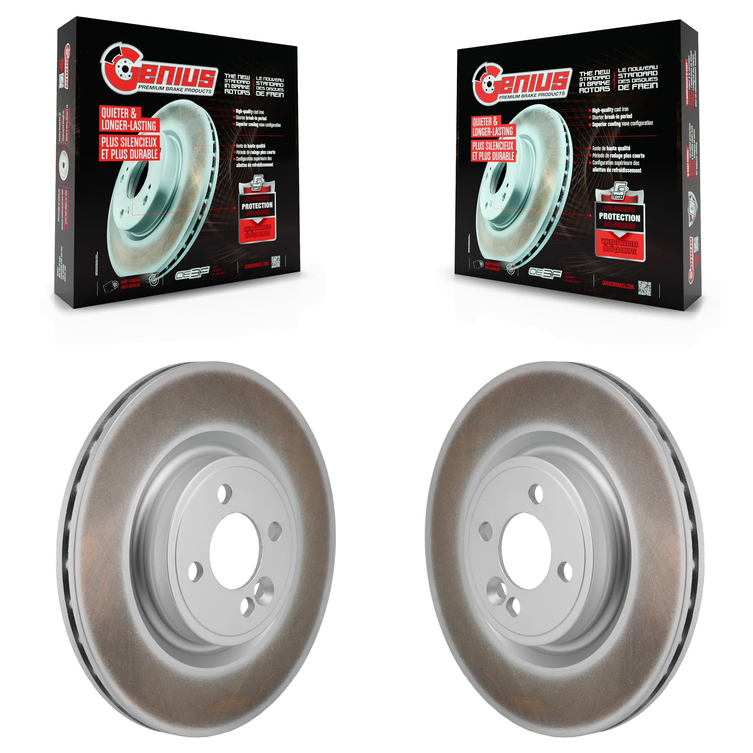 Genius - KG-101970 - Front Disc Brake Rotor Kits image 1