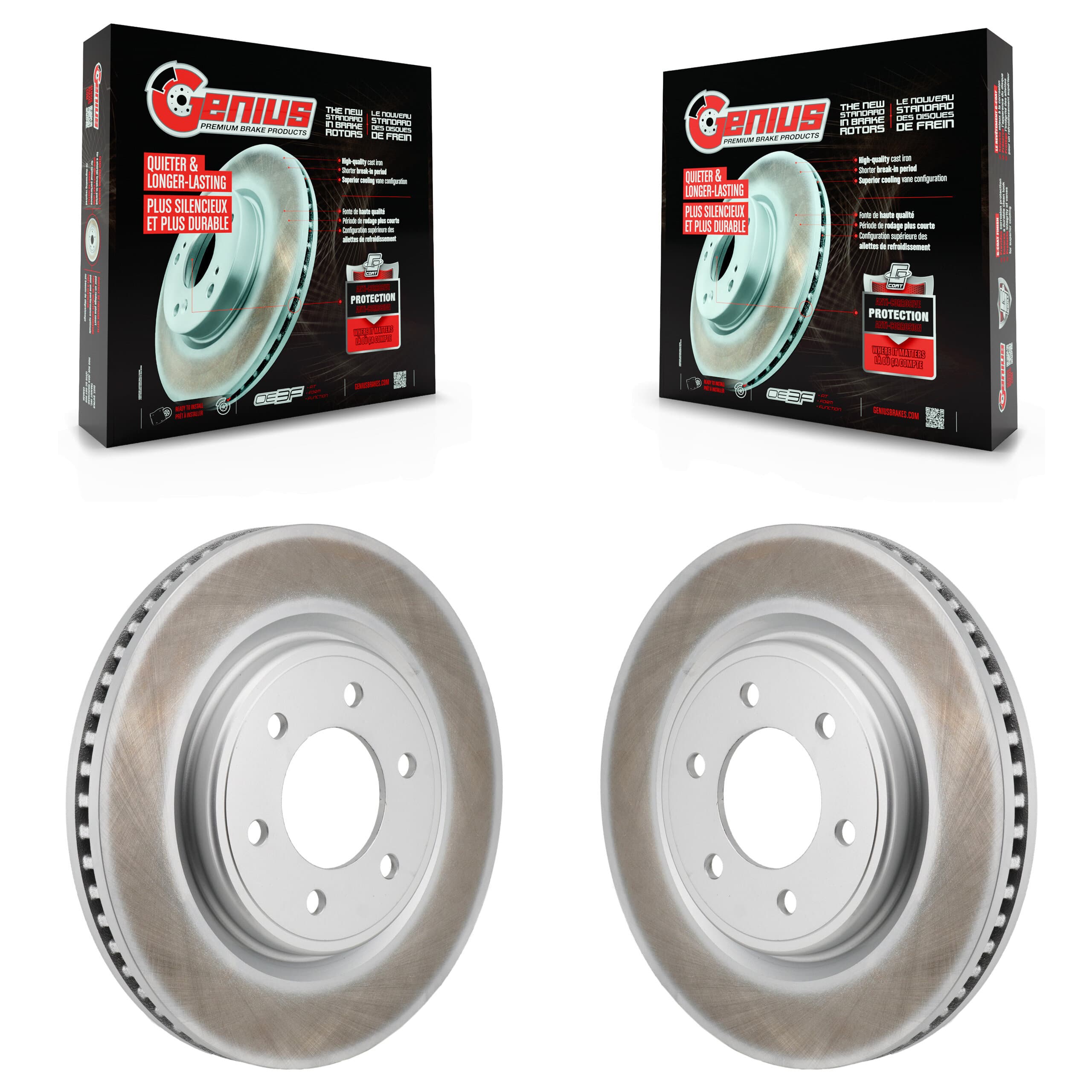 Genius - KG-101979 - Front Disc Brake Rotor Kits image 1