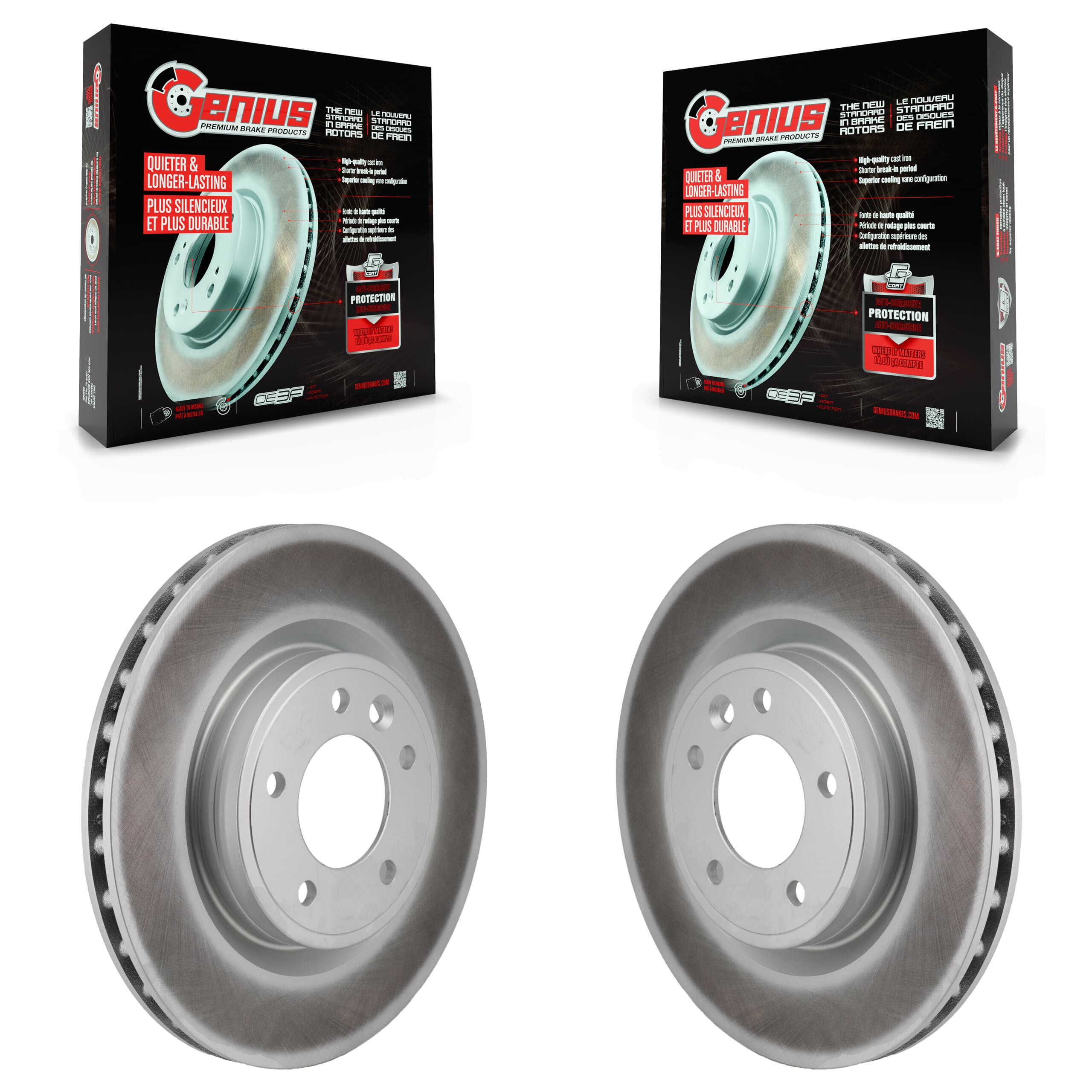 Genius - KG-102020 - Rear Disc Brake Rotor Kits image 1