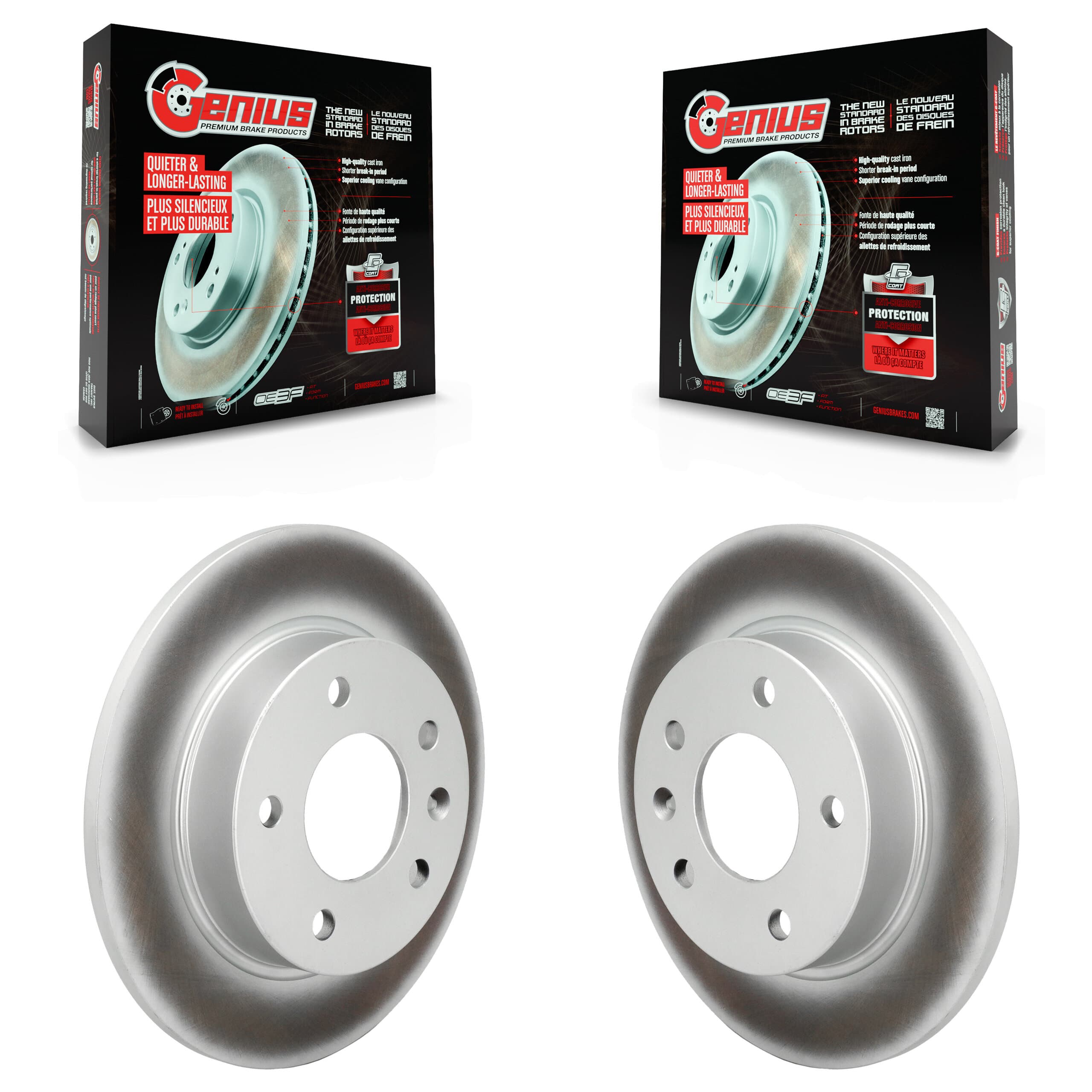 Genius - KG-102022 - Rear Disc Brake Rotor Kits image 1