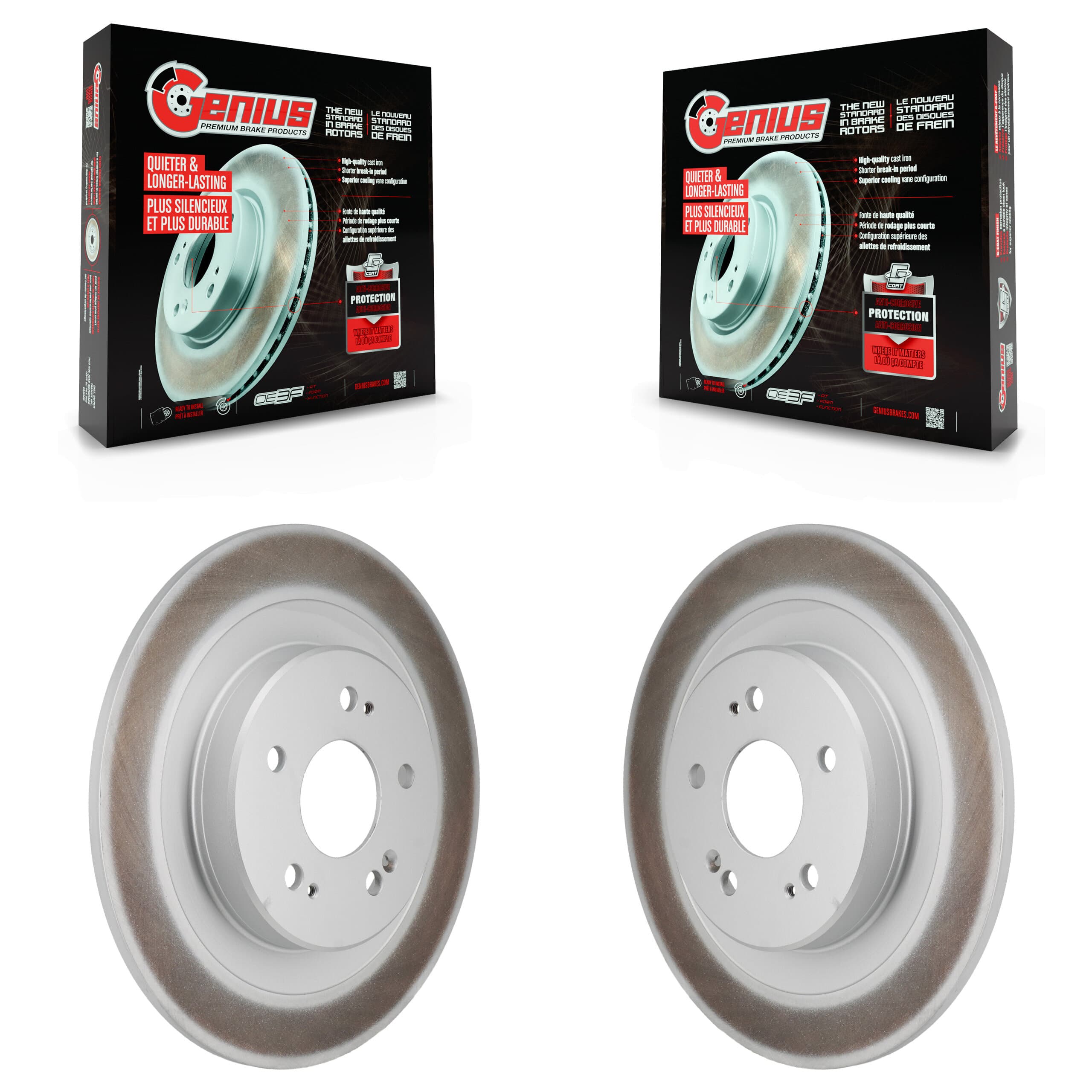 Genius - KG-102032 - Rear Disc Brake Rotor Kits image 1