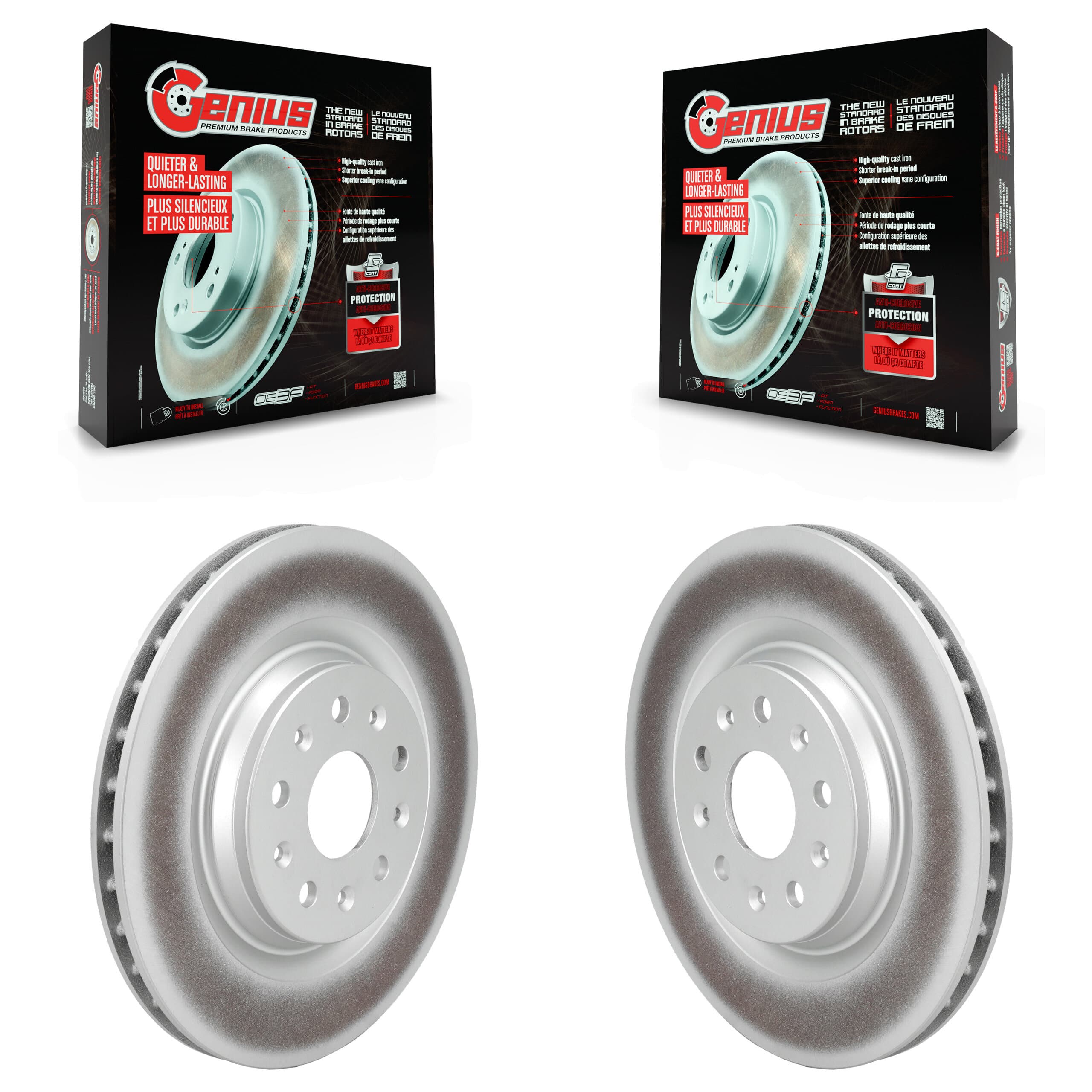 Genius - KG-102055 - Rear Disc Brake Rotor Kits image 1
